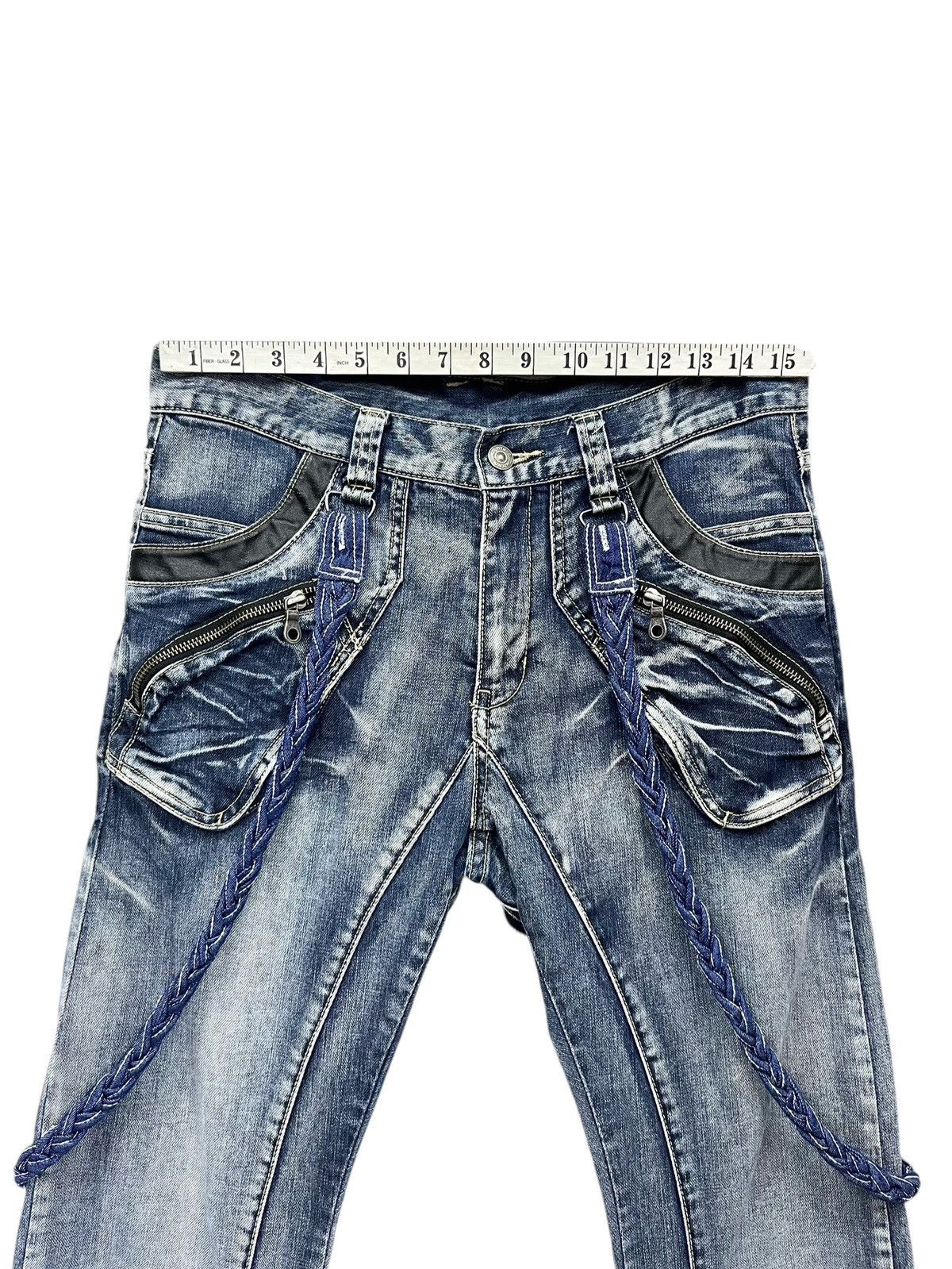 PPFM 🔥FYE🔥90’s PPFM Punk Curve Leg Custom Performance Jeans Size US 31 - 20 Thumbnail