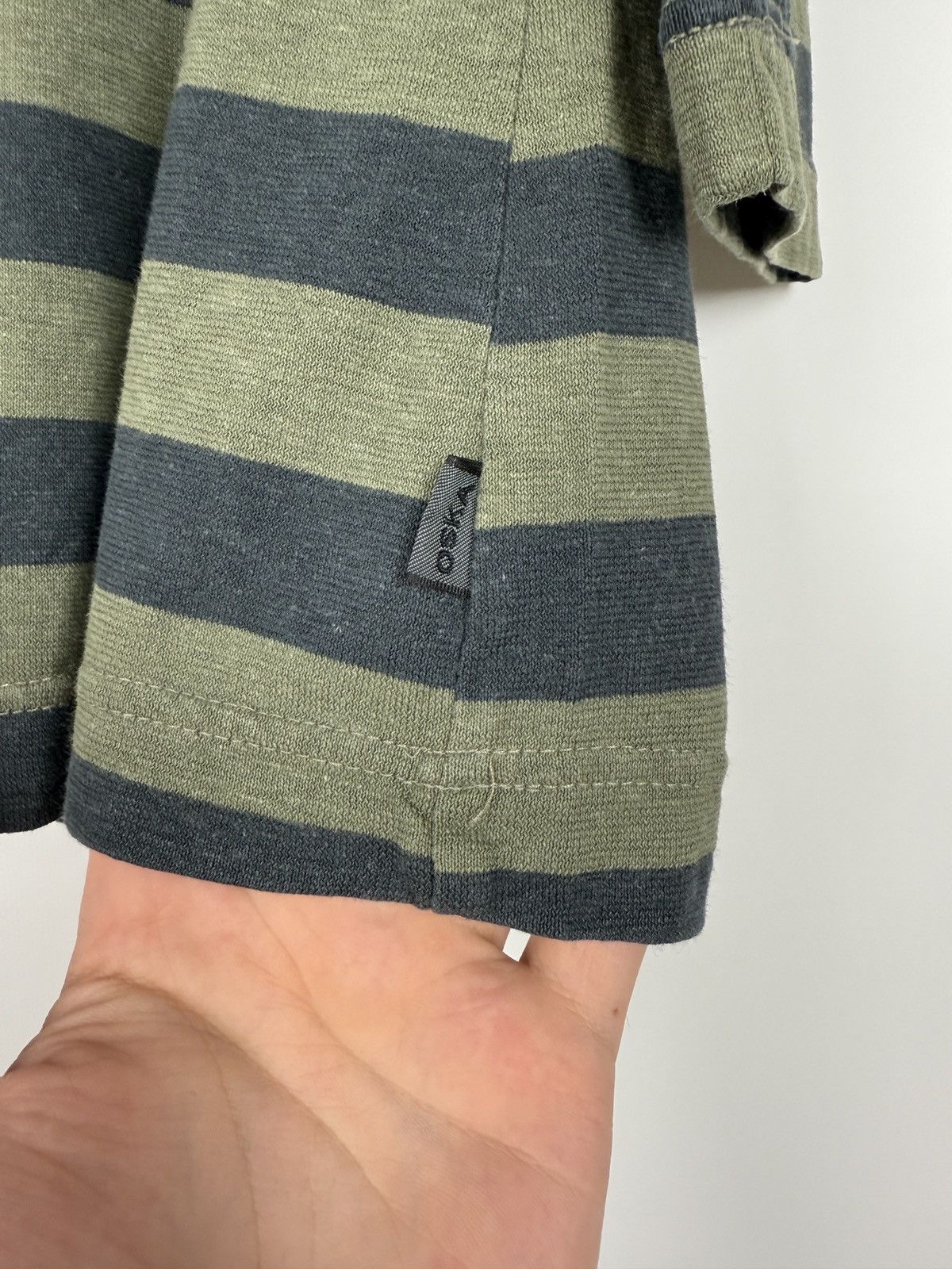 OSKA OSKA Green Stripe Hemp Cotton Scoop Neck 3/4 Sleeve Shirt Size S / US 4 / IT 40 - 6 Thumbnail