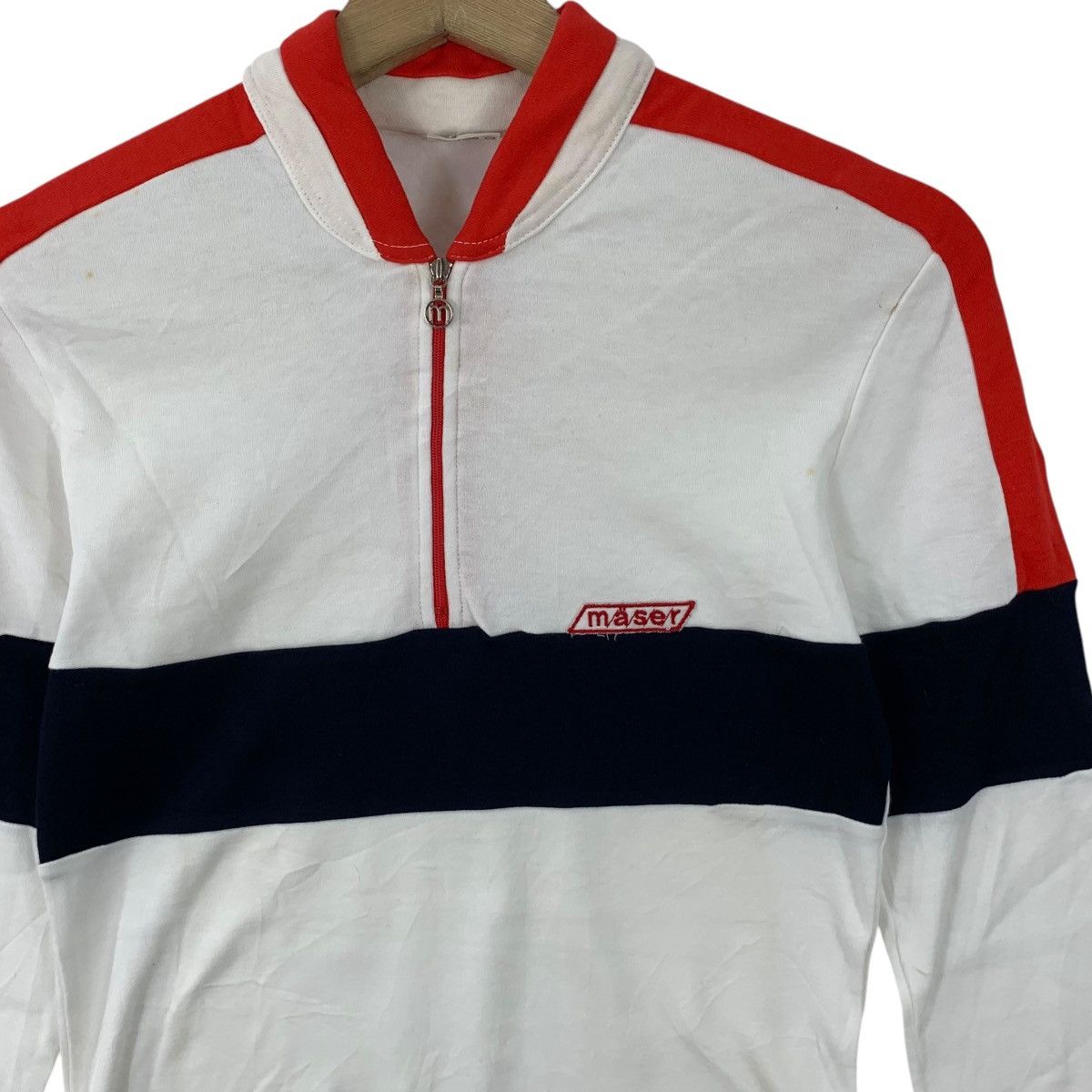 Vintage Vintage 80’ MASER AUSTRIA Half Zipper Sweatshirt Tee Shirt Size XXS / US 00 / IT 34 - 3 Thumbnail