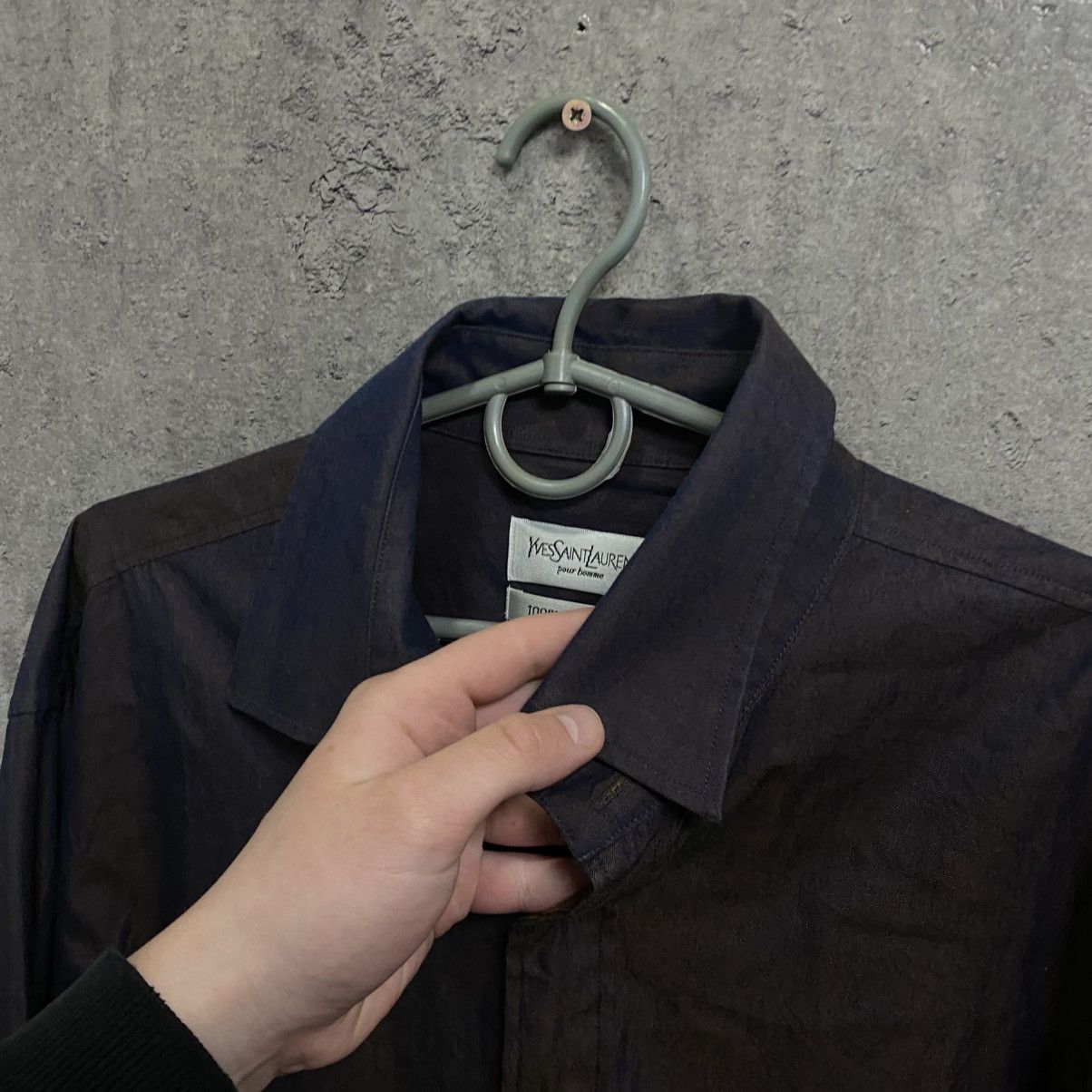 Yves Saint Laurent Vintage Yves Saint Laurent YSL Shirt Button Up Size US L / EU 52-54 / 3 - 6 Thumbnail