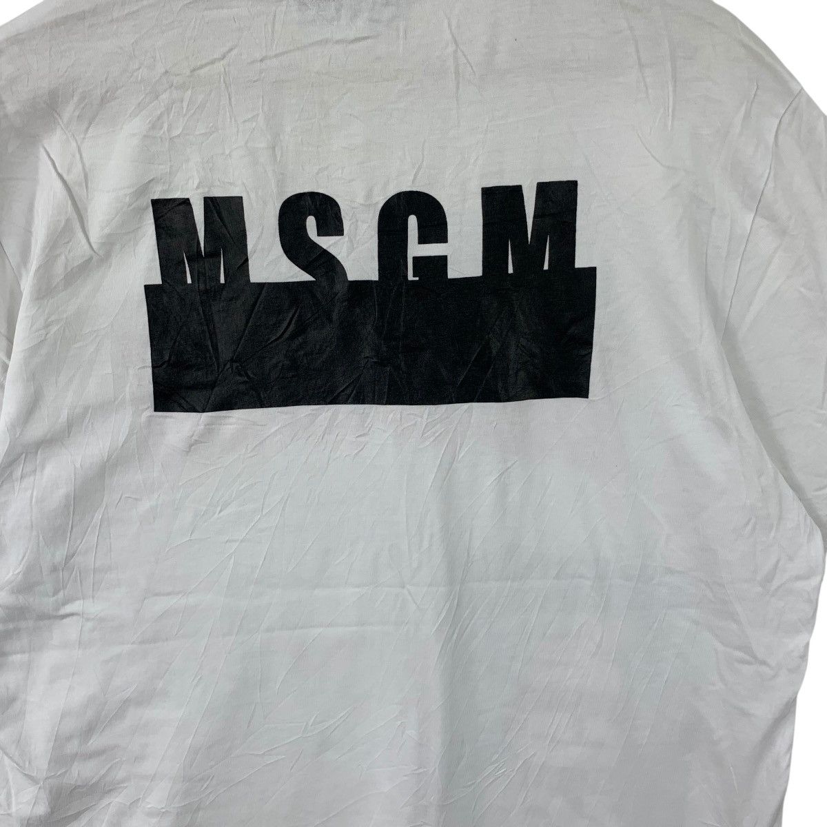 MSGM MSGM MILANO Made In ITALY Embossed Logo Patch Tee Shirt Top Size M / US 6-8 / IT 42-44 - 6 Thumbnail