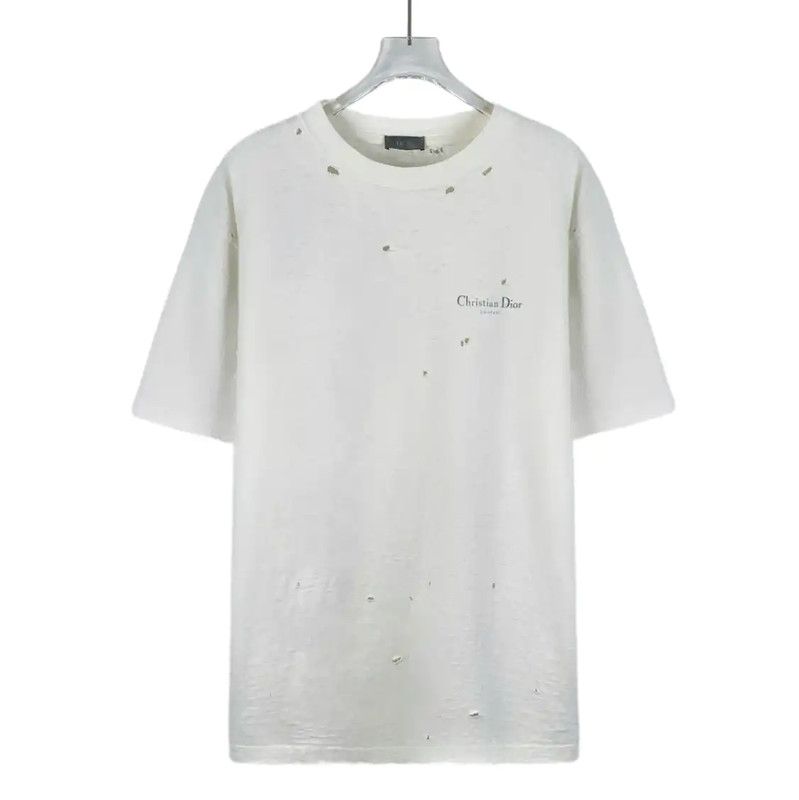 Dior Dior White Cotton Men's T-Shirt M Size 0089 Size US M / EU 48-50 / 2 - 1 Thumbnail