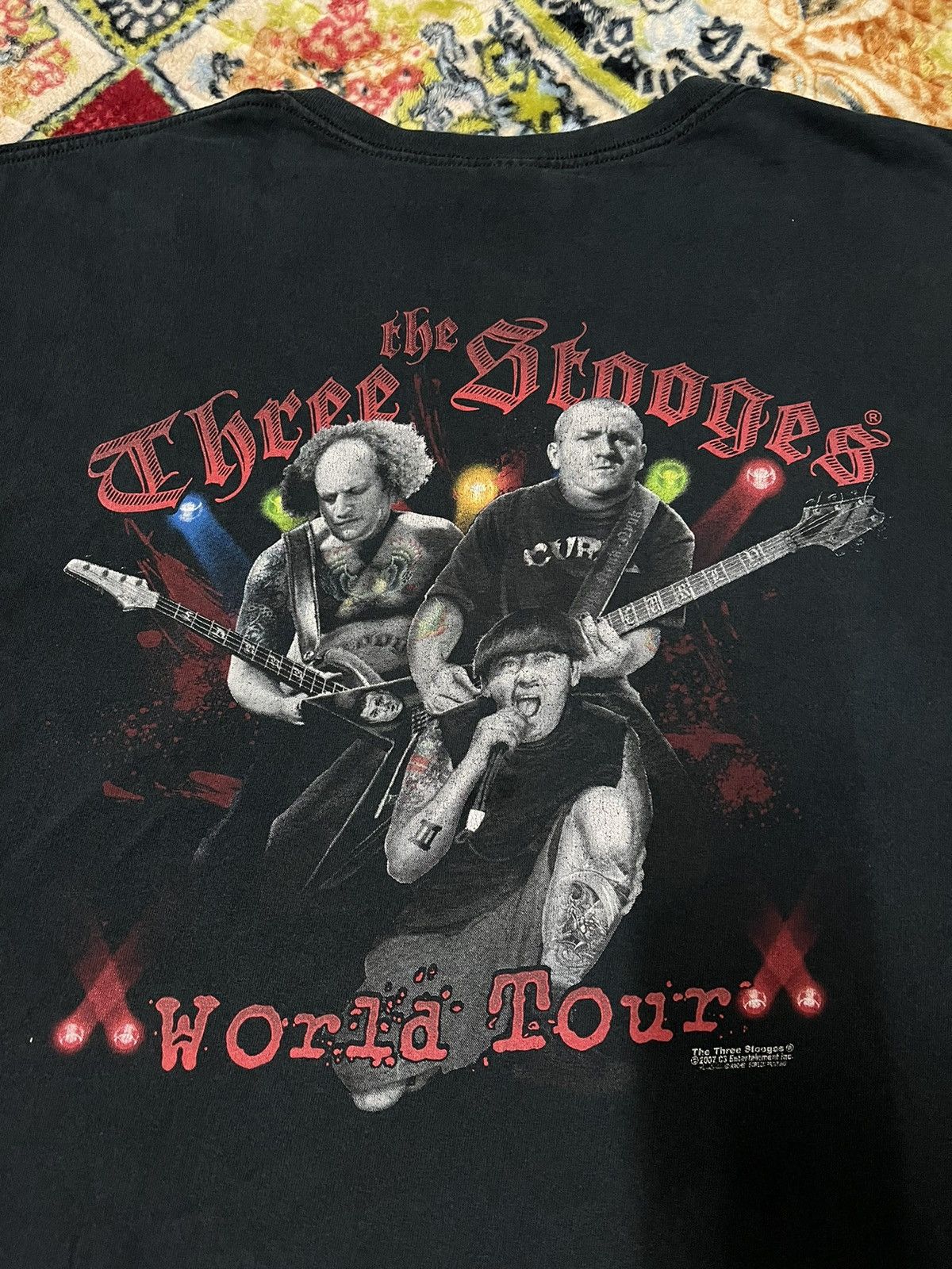 Vintage Vintage The Three Stooges World Tour Tshirt Size US XXL / EU 58 / 5 - 5 Thumbnail