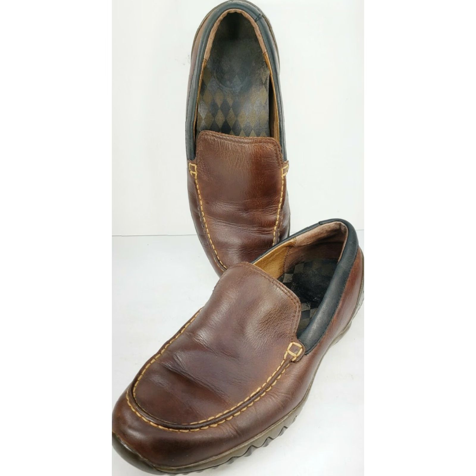 Merrell Merrell Men Moc Toe Loafer Size 9M Brown Leather Slip-on Leather Insole J73279 Size US 9 / EU 42 - 5 Thumbnail