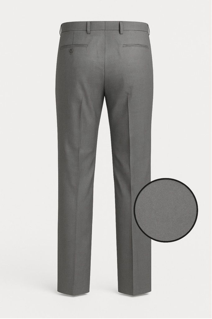 Other Tailored Gray Flat-Front Wool-Blend Dress Pants Sz 32 Size US 36 / EU 52 - 5 Thumbnail