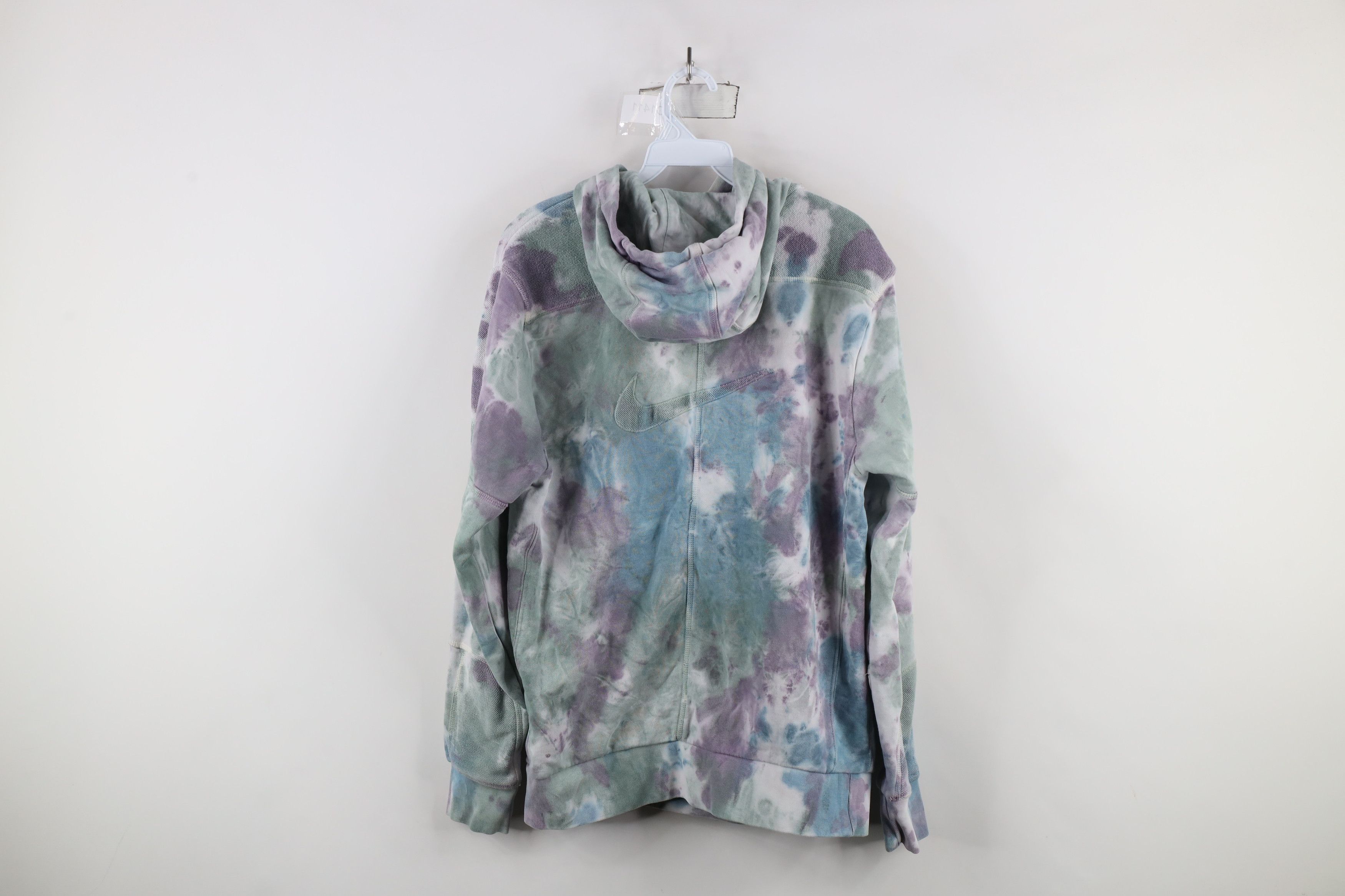 Nike × Vintage Nike Sportswear Club Terry Acid Wash Hoodie Sweatshirt Size US S / EU 44-46 / 1 - 14 Thumbnail