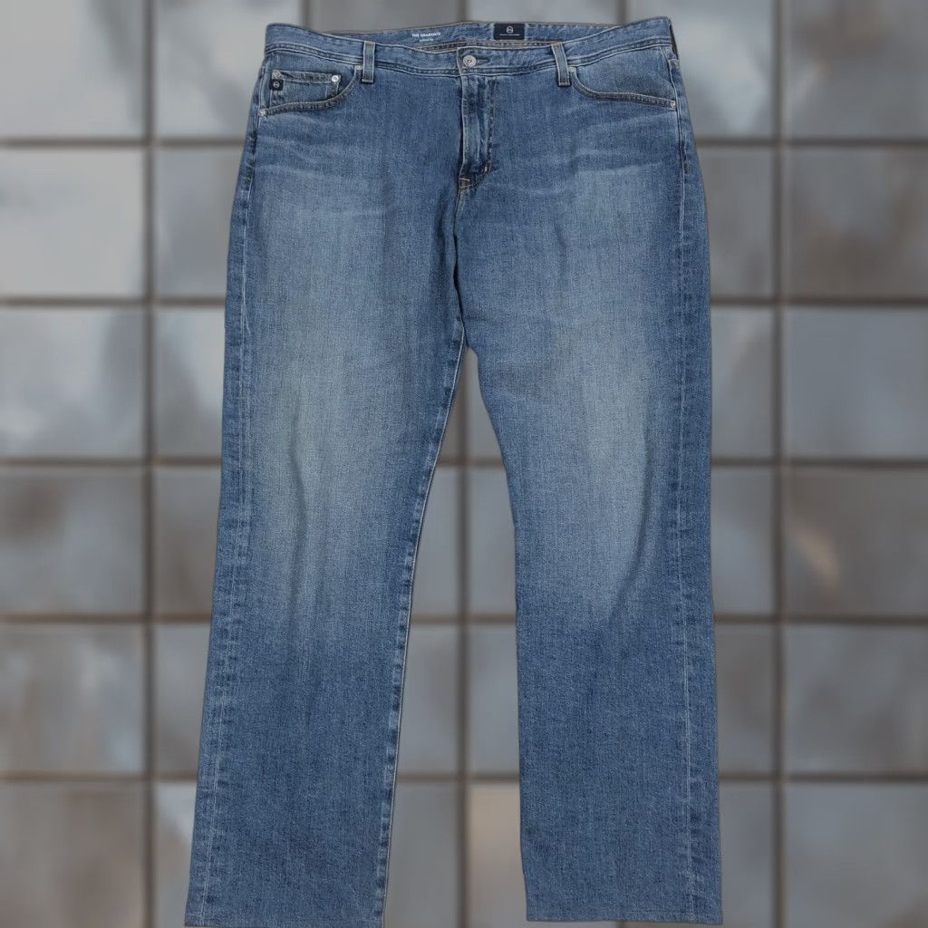 Denime AG Adriano Goldschmied The Graduate Jeans 40x32 Tailored Slim Straight Denim Blue Mens Size US 40 / EU 56 - 1 Thumbnail