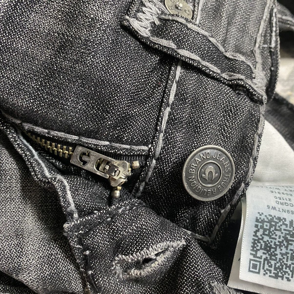 True Religion True Religion Reflected Ricky Flap Black Denim Jeans Size US 34 / EU 50 - 21 Thumbnail