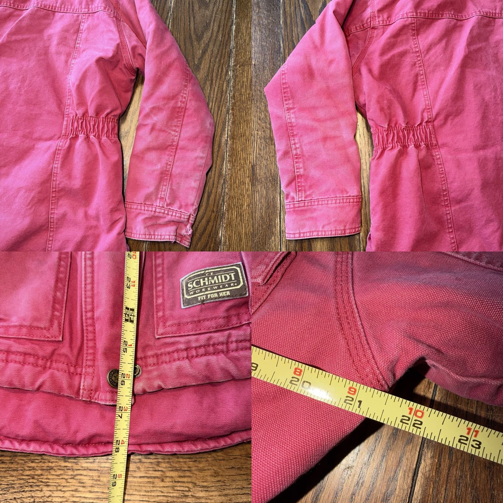 Vintage VINTAGE C.E. SCHMIDT WORKWEAR Red Canvas Jacket Coat Small Removable Hood Womens Jacket Size S / US 4 / IT 40 - 9 Thumbnail