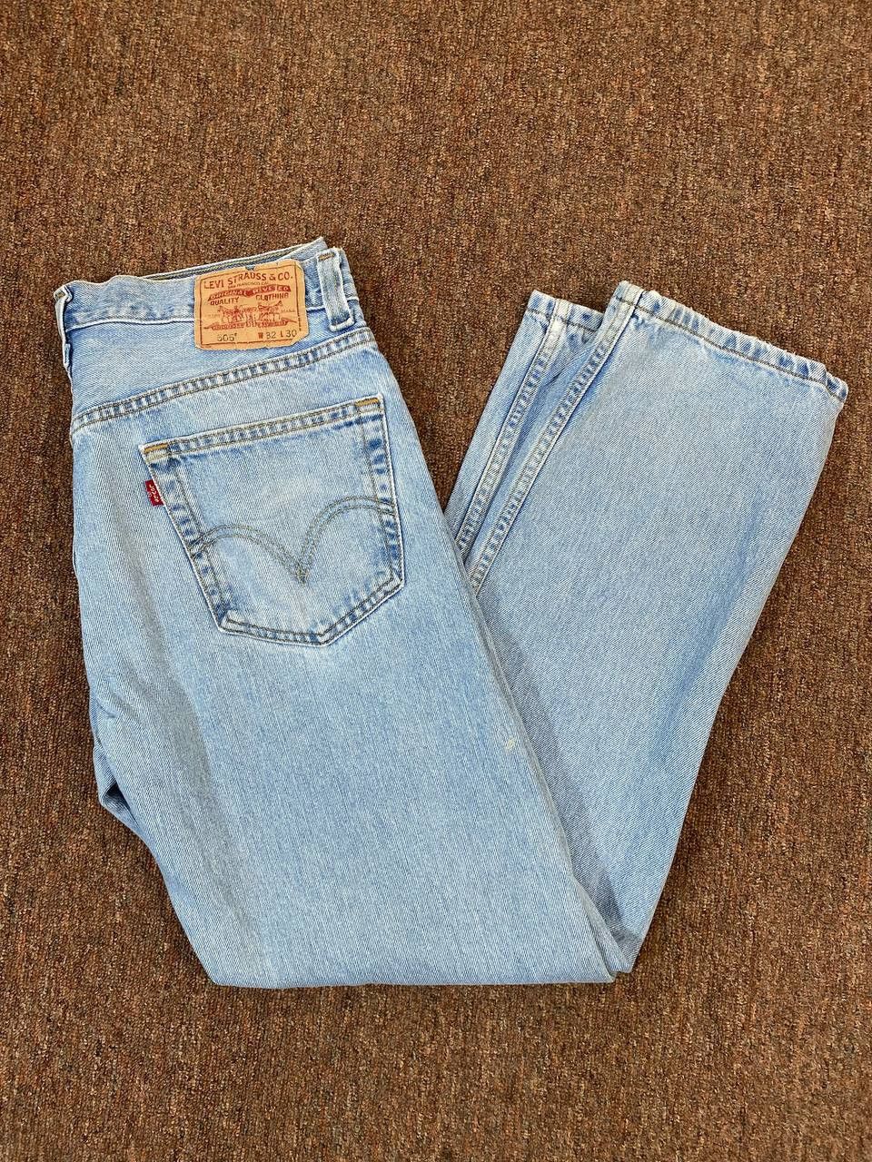 Levi's vintage levis 505 regular fit distressed denim Size US 33 - 2 Thumbnail