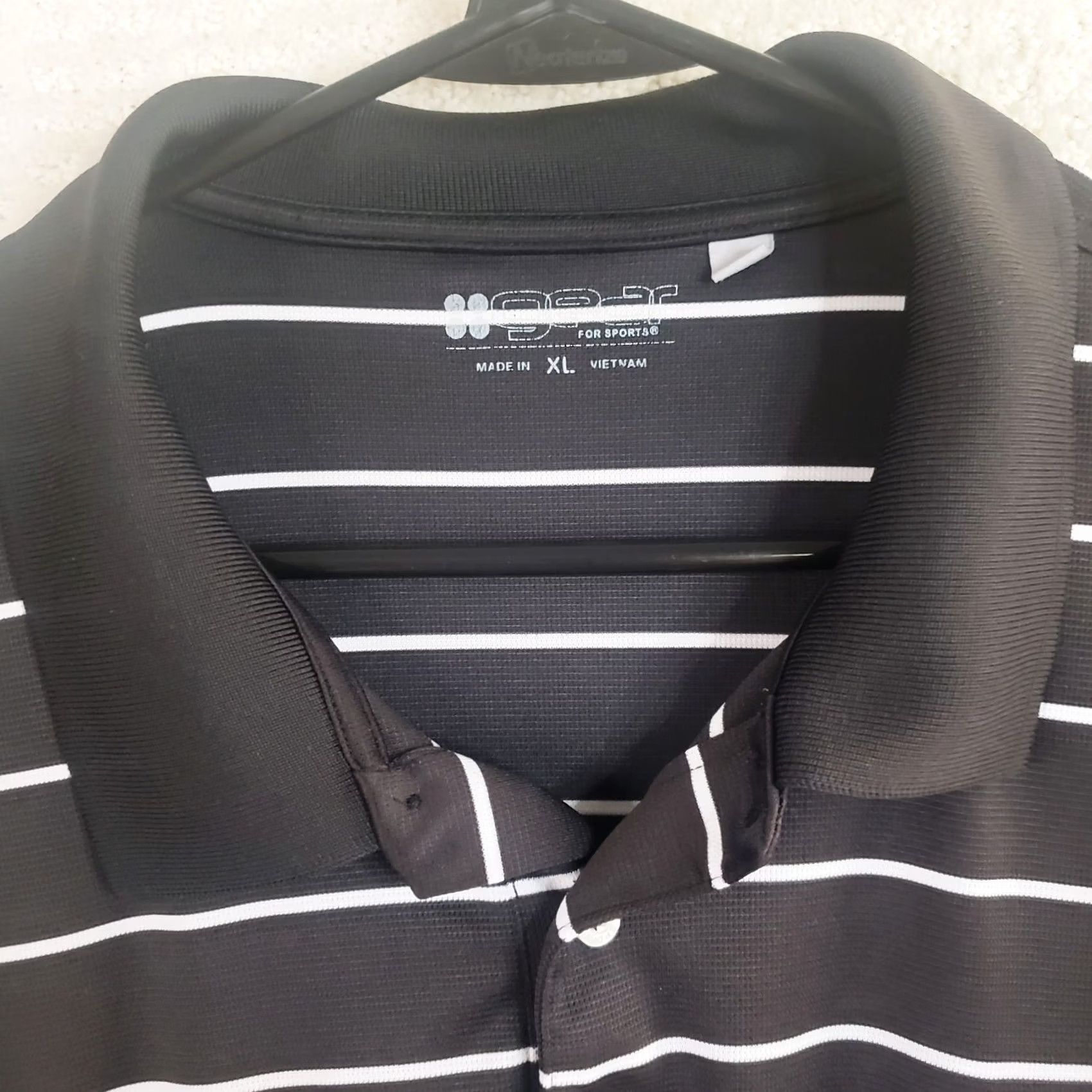 Vintage Gear For Sports Men’s XL Black Striped Short Sleeve Polo Shirt Fripp Island Logo Polo Shirt Men XL Black Fripp Island Logo Size US XL / EU 56 / 4 - 5 Thumbnail