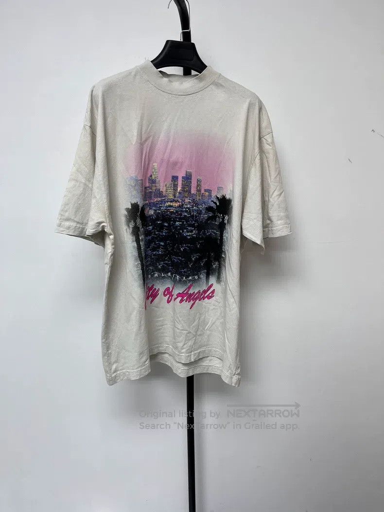 Balenciaga Balenciaga City of Angels Graffiti Pure Cotton Round Neck Size US XS / EU 42 / 0 - 1 Thumbnail