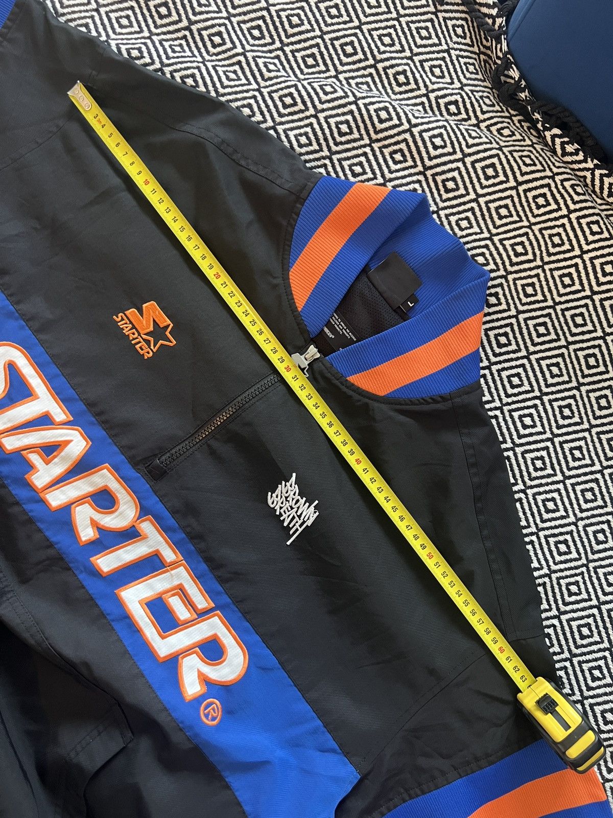 Starter Black, orange, and blue Starter Black Label zip-up jacket Size US L / EU 52-54 / 3 - 8 Thumbnail