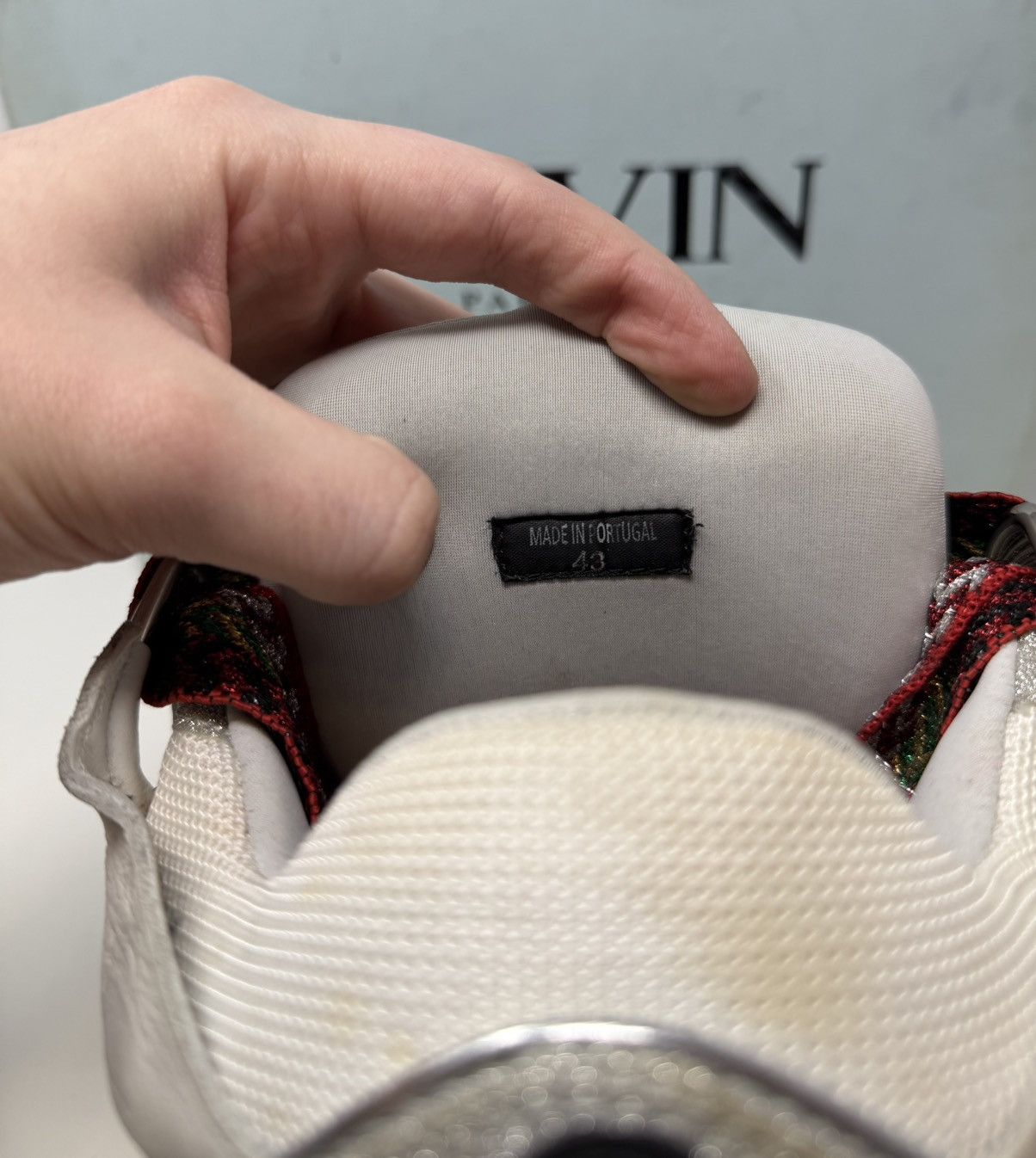 Lanvin Lanvin Curb Sneaker White Glitter Size US 10 / EU 43 - 7 Thumbnail