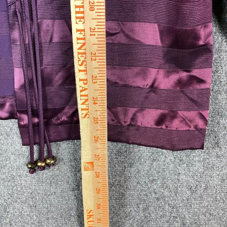 Vintage Vintage Maren Blazer Jacket Women's 12 Purple Acetate Blend Size XL / US 12-14 / IT 48-50 - 5 Thumbnail