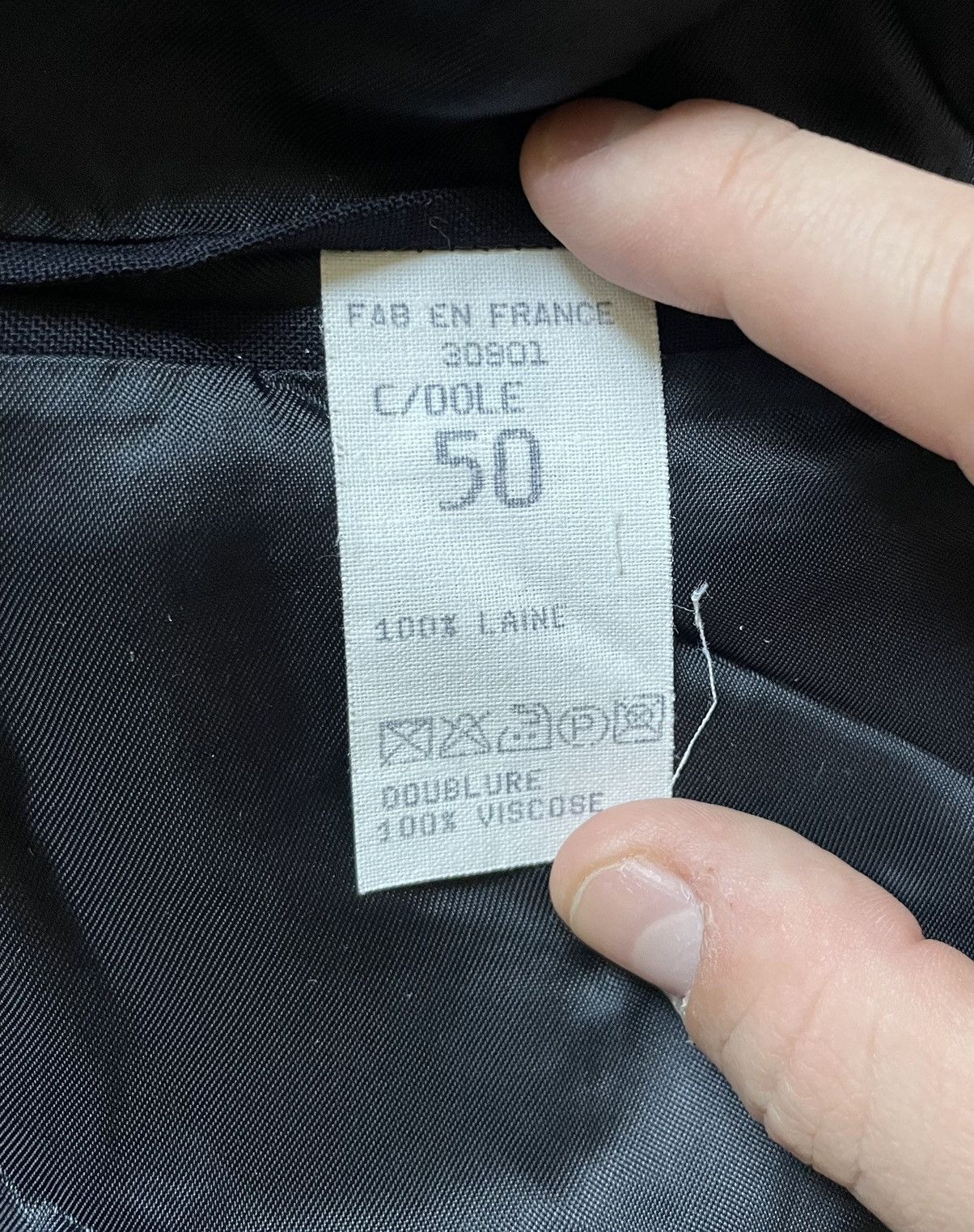 Vintage Mario Dessuti Blazer Jacket Black Double Breasted Peak Size US M / EU 48-50 / 2 - 18 Thumbnail