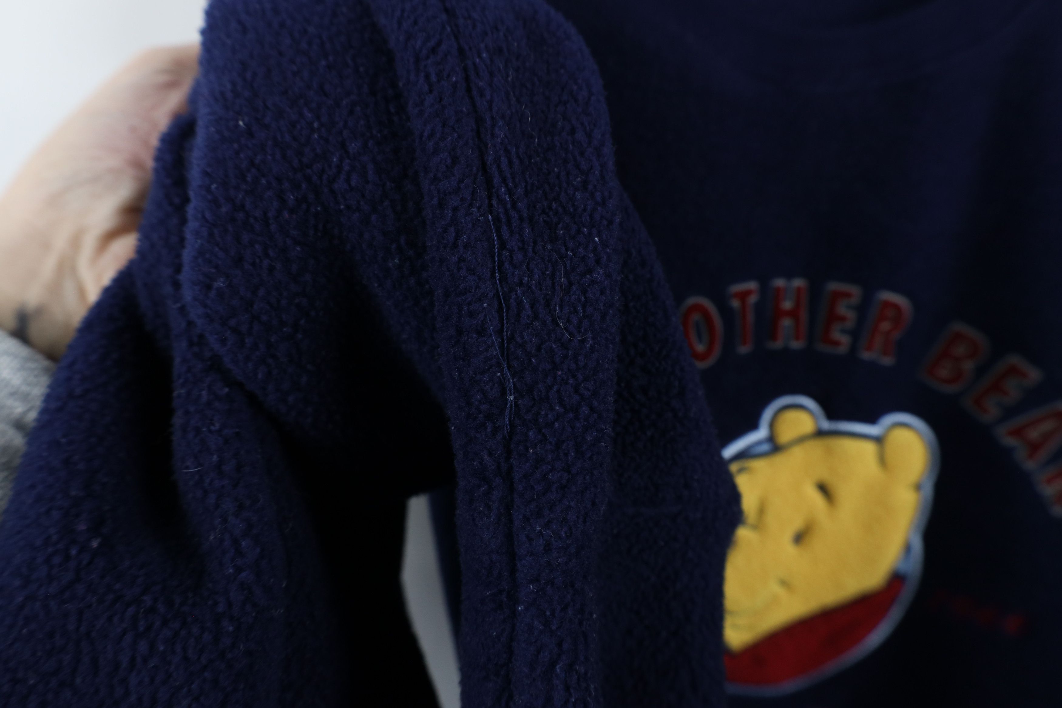 Disney × Vintage Vintage 90s Disney Fleece Winnie the Pooh Sweatshirt Blue Size XL / US 12-14 / IT 48-50 - 5 Thumbnail
