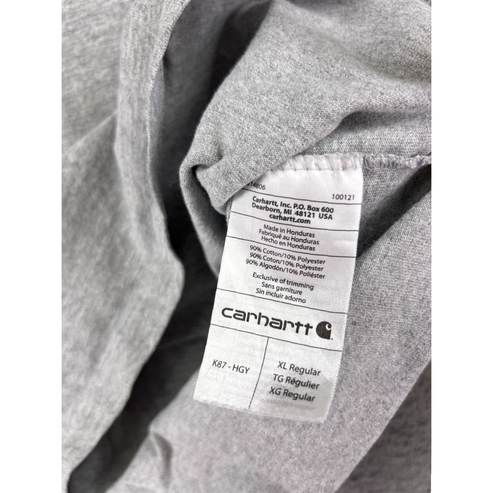 Carhartt Carhartt Shirt Men Gray 100% Cotton Pocket Short Sleeve Original Fit L Size US L / EU 52-54 / 3 - 4 Thumbnail