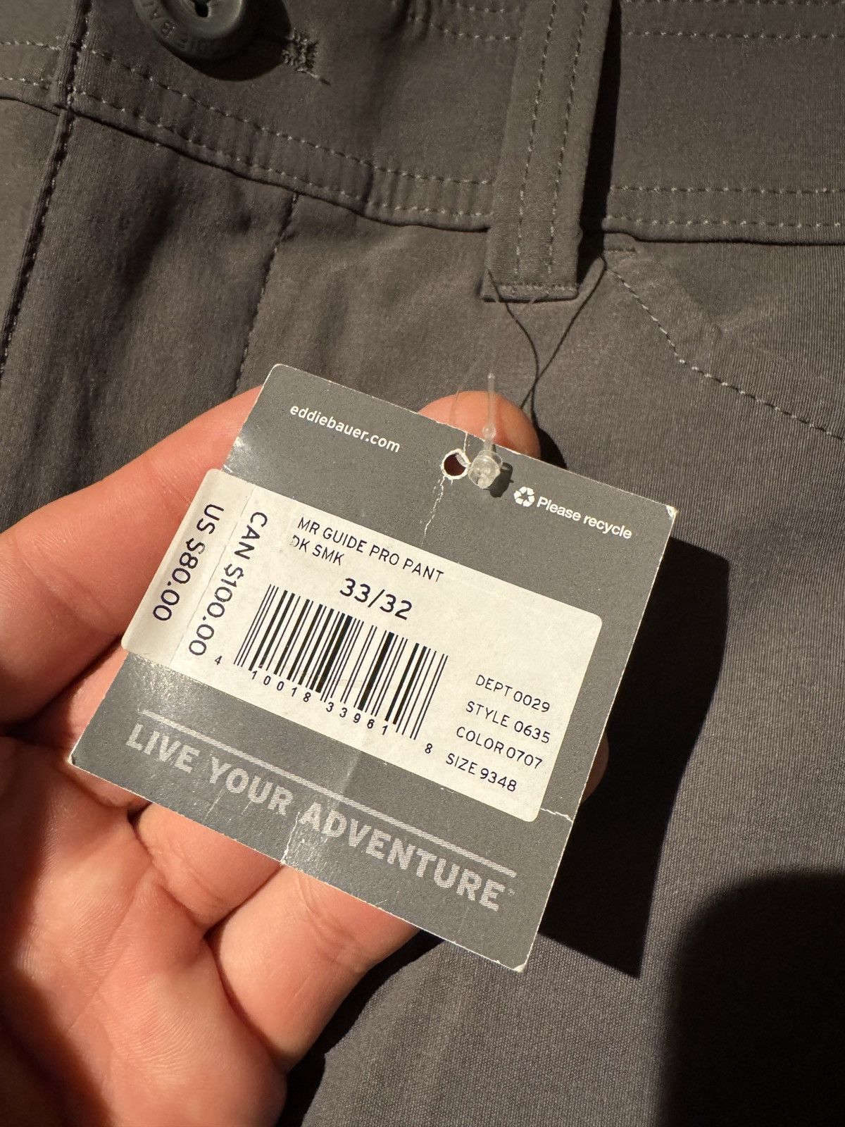 Eddie Bauer Brand New Eddie Bauer Hiking Pants Size US 33 - 3 Thumbnail