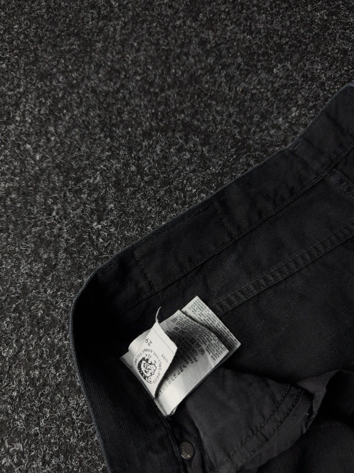 Diesel Luxury Y2K Diesel Niclah Heavy Distressed Washed Black Jeans Size 31" - 11 Thumbnail