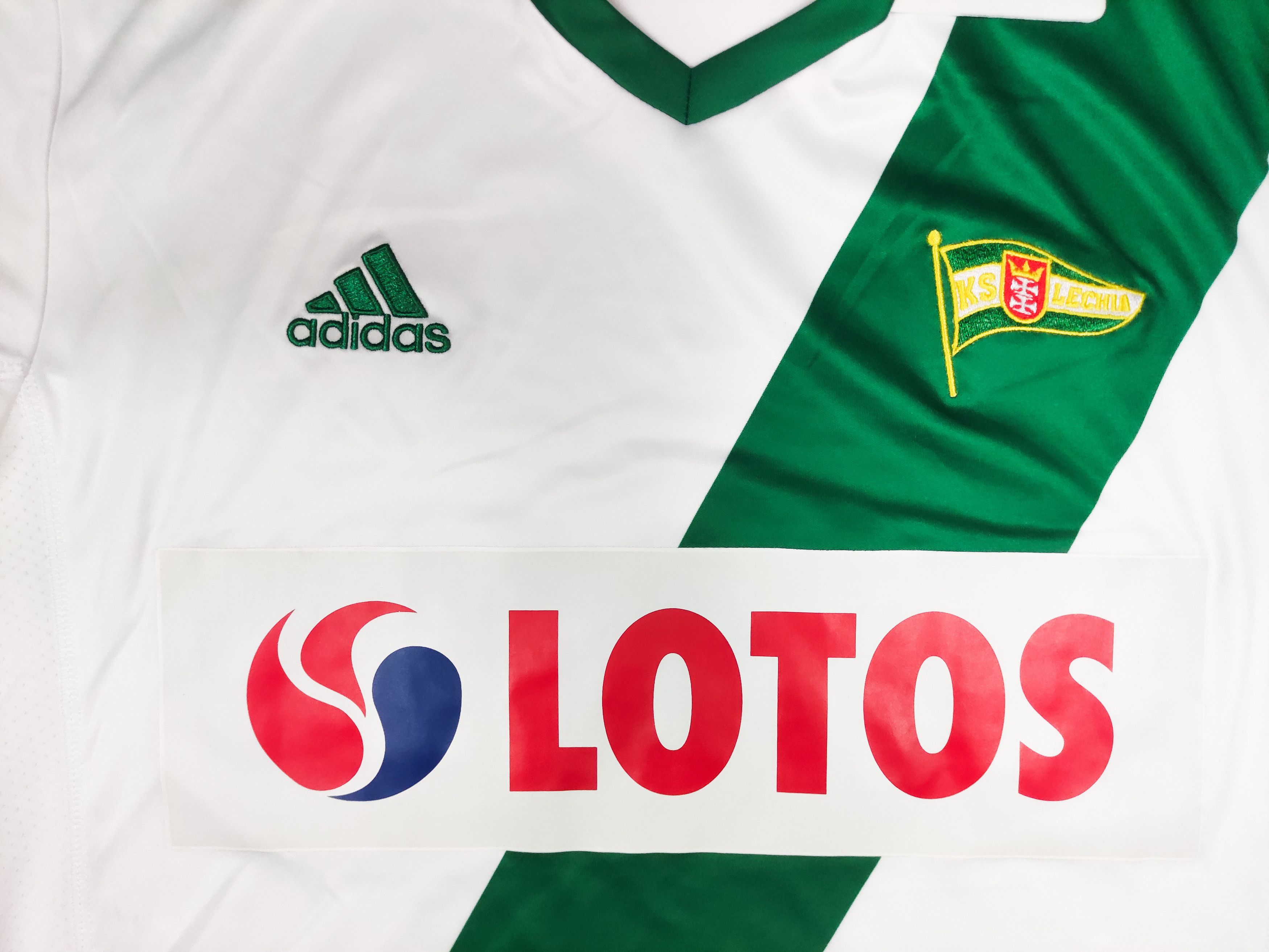 Adidas Lechia Gdansk 2013 2014 Adidas Home Shirt Kit Jersey Lotos Size US L / EU 52-54 / 3 - 8 Thumbnail