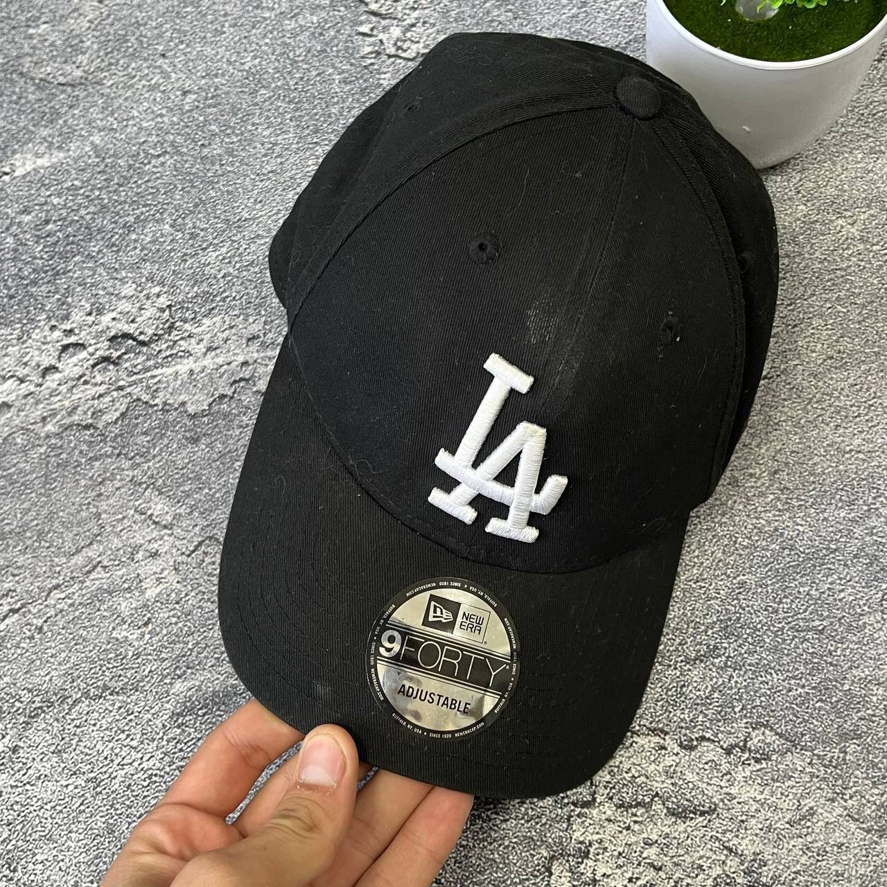 Vintage Vintage New Era NBA Los Angeles Black Big Logo 9Forty HAT Size ONE SIZE - 3 Thumbnail
