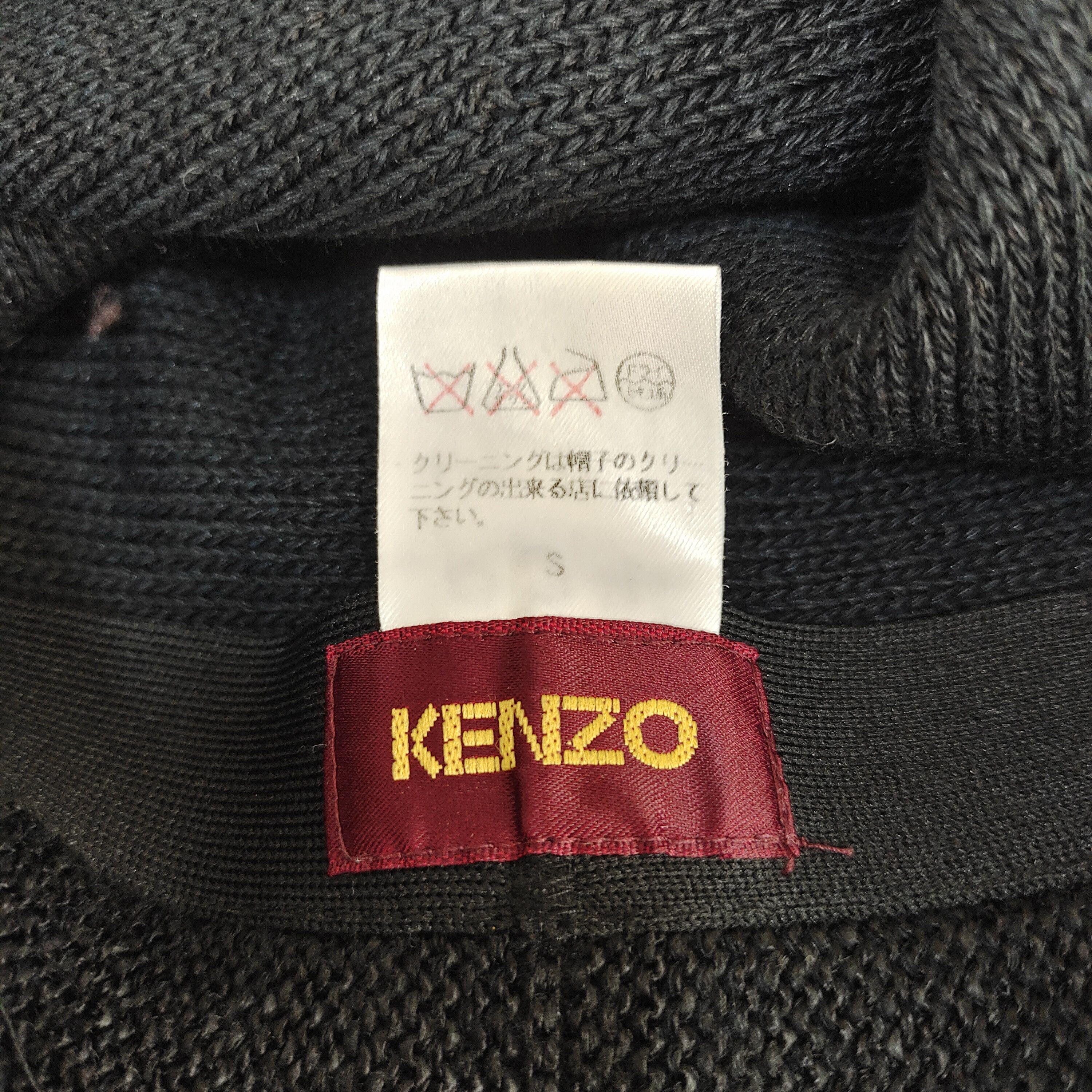 Kenzo VINTAGE KENZO BLACK BUCKET HAT S Size ONE SIZE - 9 Thumbnail