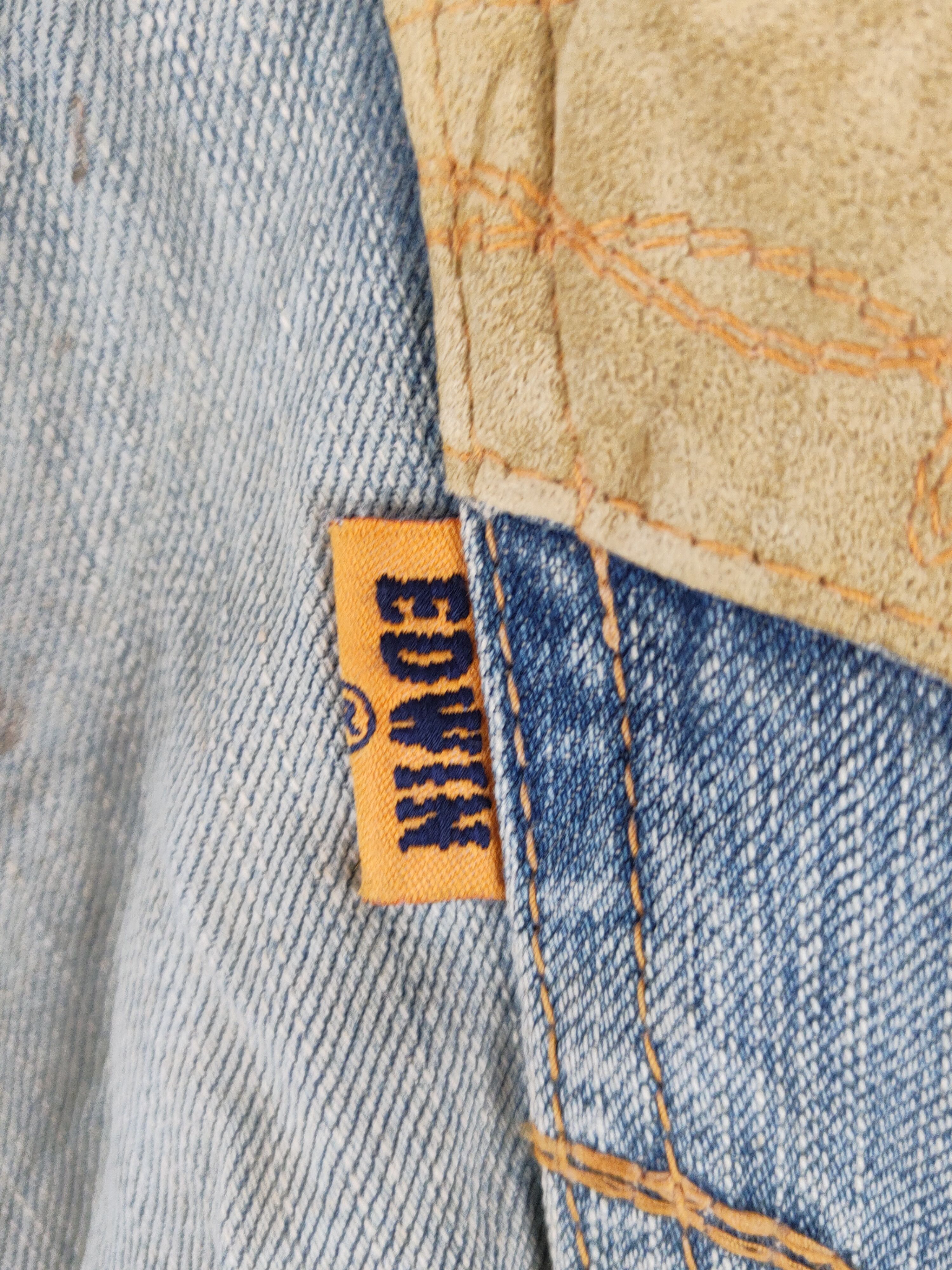 Edwin Edwin Blue Faded Distressed Ripped Jeans #S1768 Size US 32 / EU 48 - 8 Thumbnail