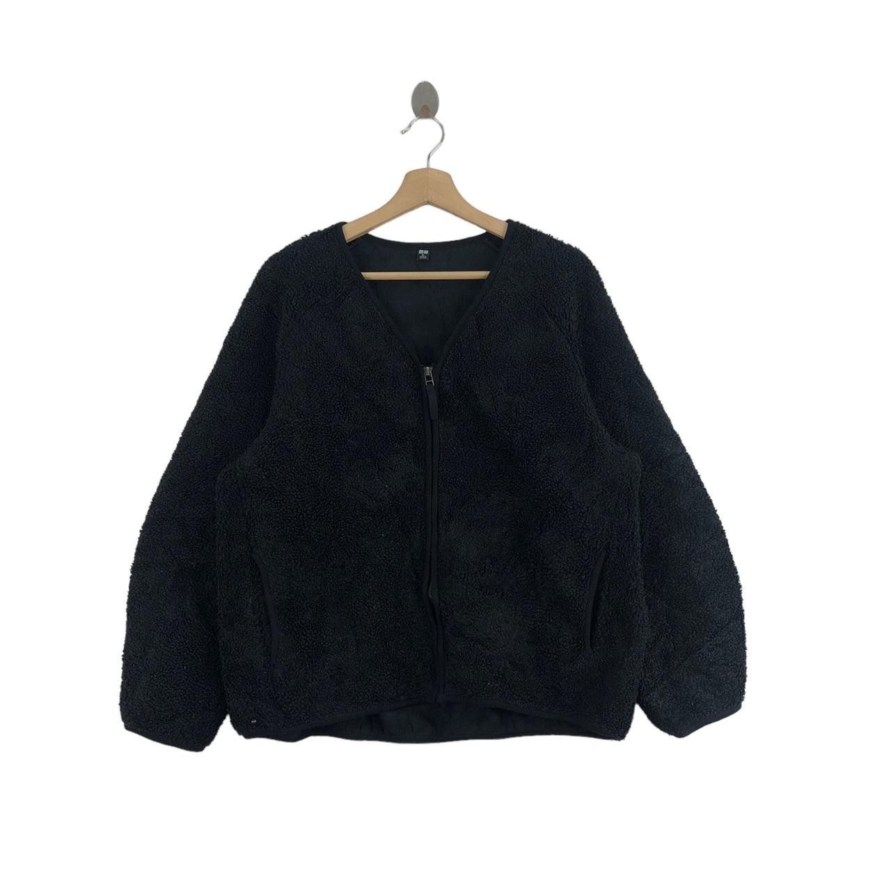 Uniqlo UNIQLO JAPAN Sherpa Deep Pile Bulky Black Fleece Jacket Size XL / US 12-14 / IT 48-50 - 1 Thumbnail
