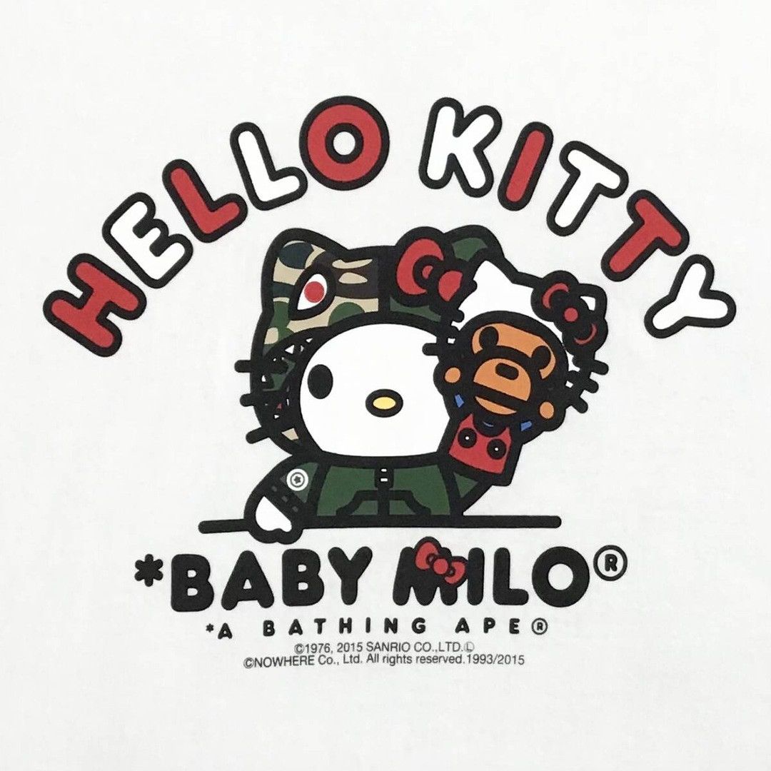 Bape BAPE × HELLO KITTY milo shark hoodie T-shirt a bathing ape Size US L / EU 52-54 / 3 - 2 Thumbnail