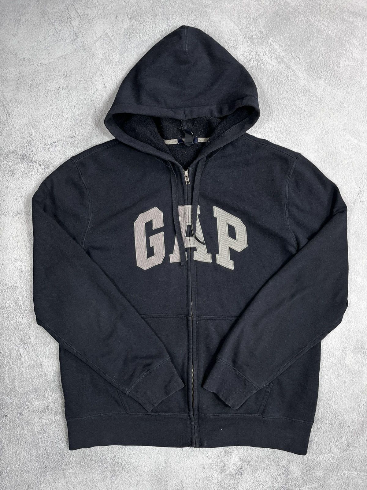 Gap × Vintage Vintage Y2K Gap big logo zip hoodie streetwear Yeezy style Size US L / EU 52-54 / 3 - 2 Thumbnail