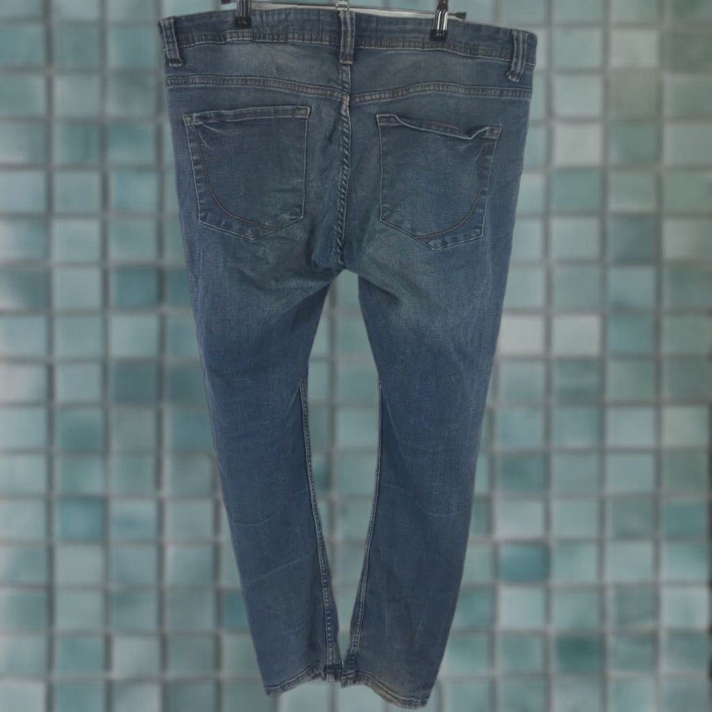 Vintage Paper Denim & Cloth Jeans Mens High Rise Relaxed Tapered Denim Blue Size 34X30 Size US 34 / EU 50 - 1 Thumbnail