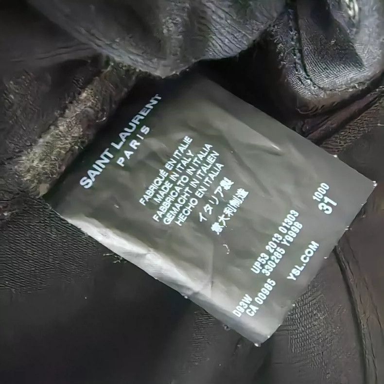 Saint Laurent Paris Saint Laurent Paris Motorcycle zipper patchwork jeans-2507 Size US 31 - 8 Thumbnail