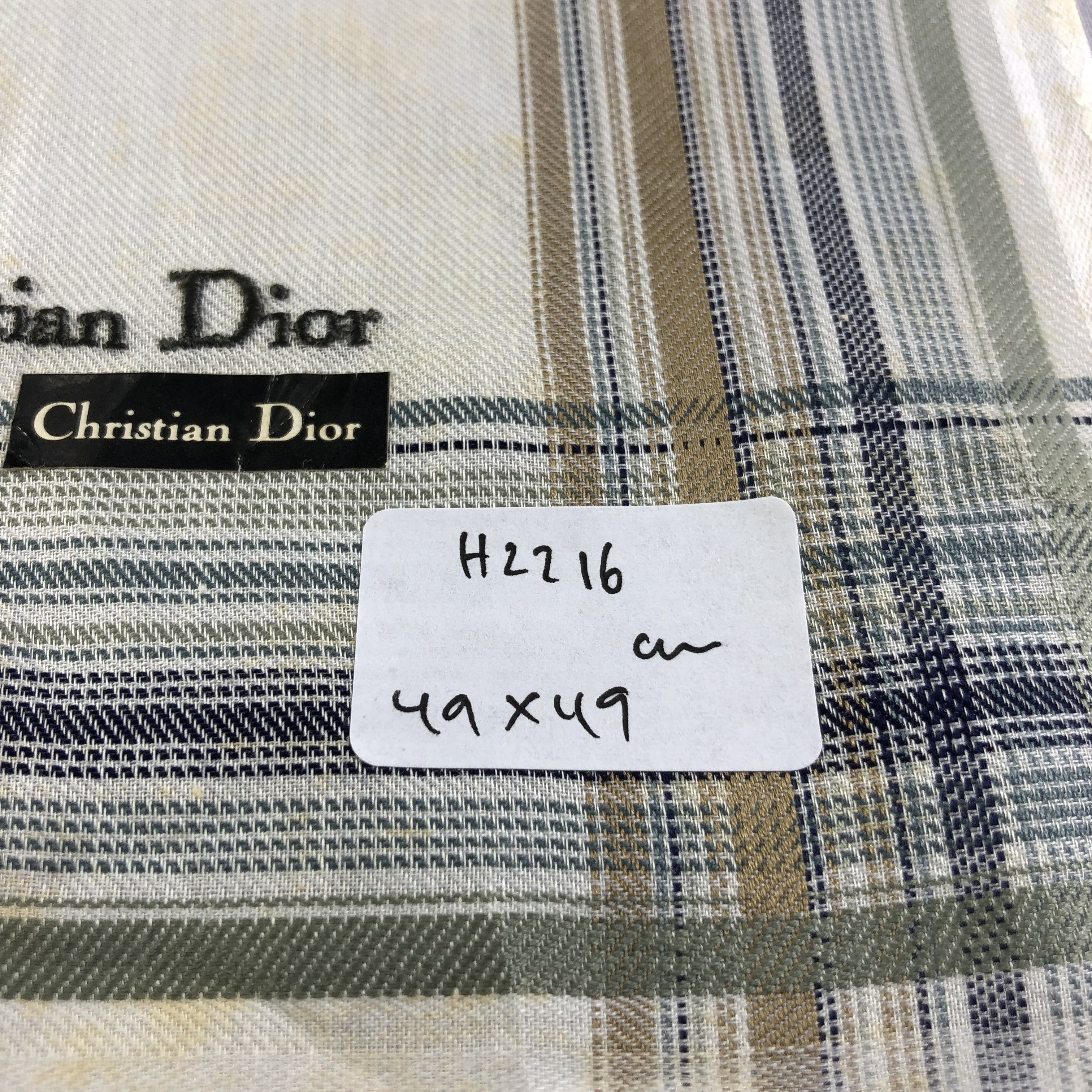Christian Dior Monsieur Christian Dior Handkerchief Neckerchief Bandana H2216 Size ONE SIZE - 10 Thumbnail