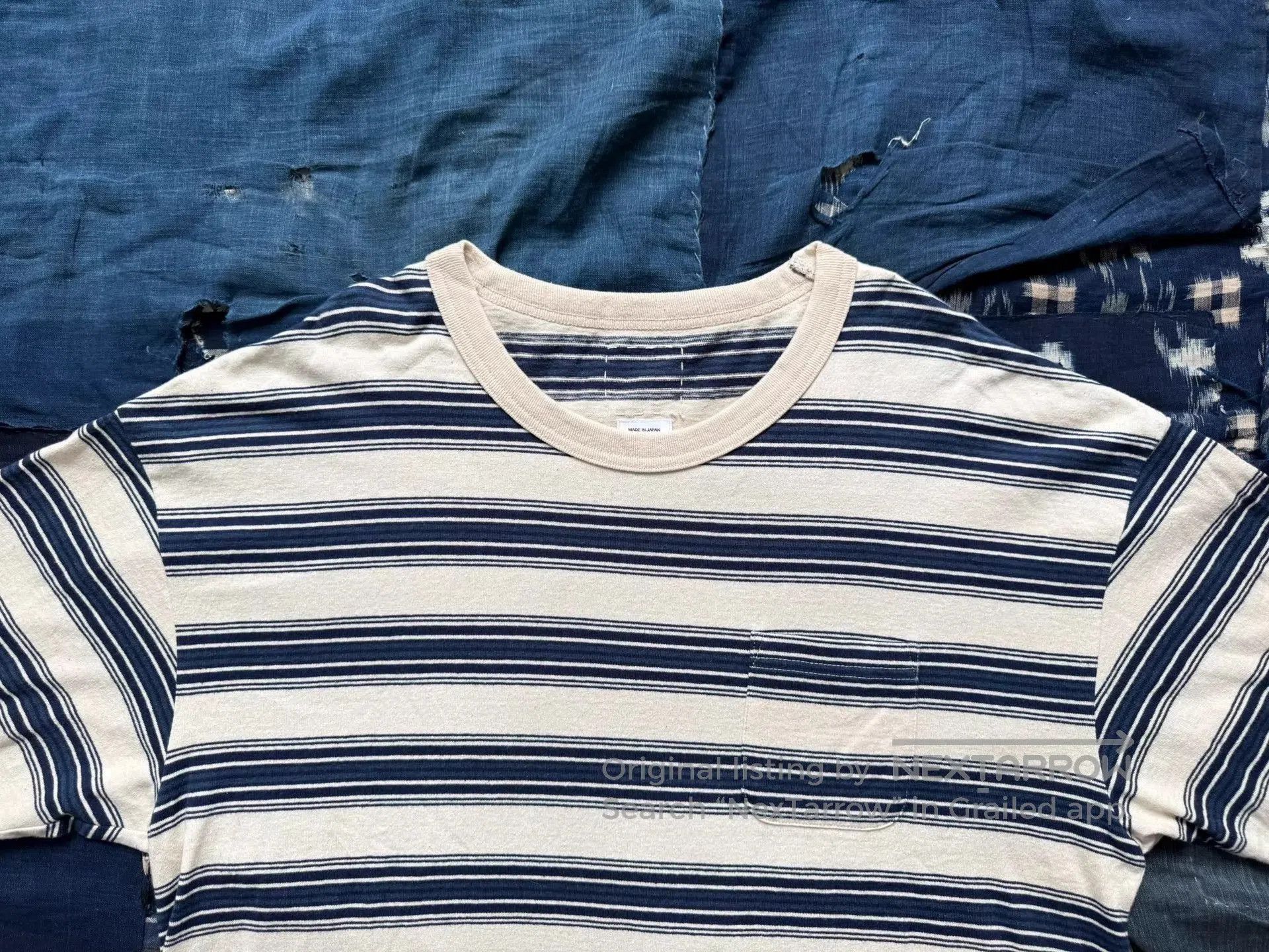 Visvim Striped Short Sleeve Pocket T. Size US XL / EU 56 / 4 - 3 Thumbnail
