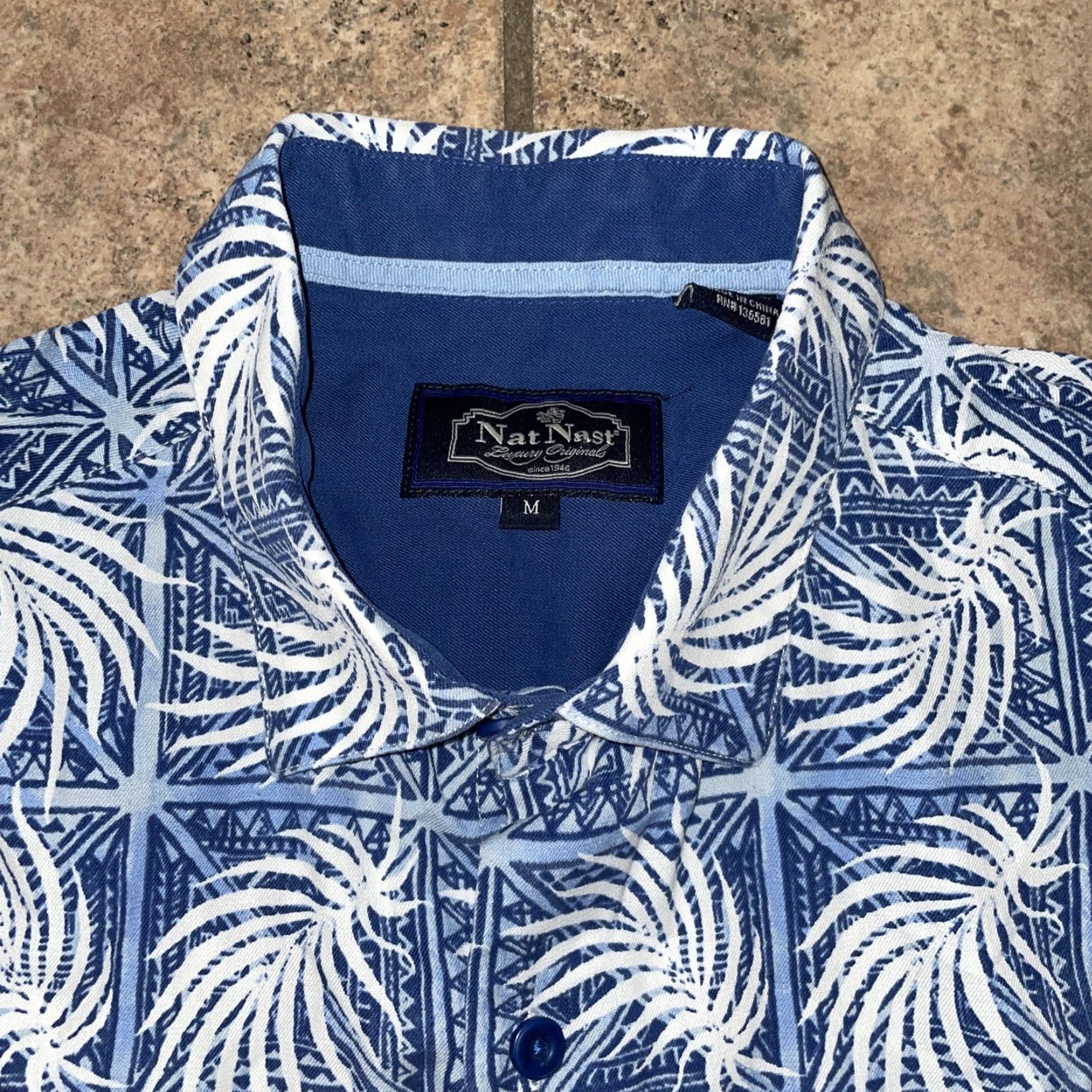 Nat Nast **Nat Nast Blue Hawaiian Shirt Mens M** User: **Blue Nat Nast Hawaiian Shirt Mens M** Size US M / EU 48-50 / 2 - 2 Thumbnail