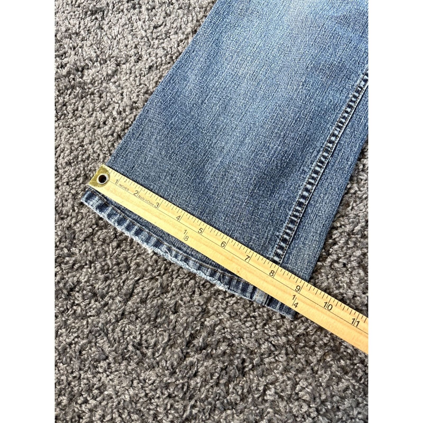 Old Navy VINTAGE Old Navy Jeans Womens Bootcut Distressed Low Rise Blue 36x29 Med Wash 28in Inseam Mens? No Size 25" / US 0 / IT 36 - 3 Thumbnail