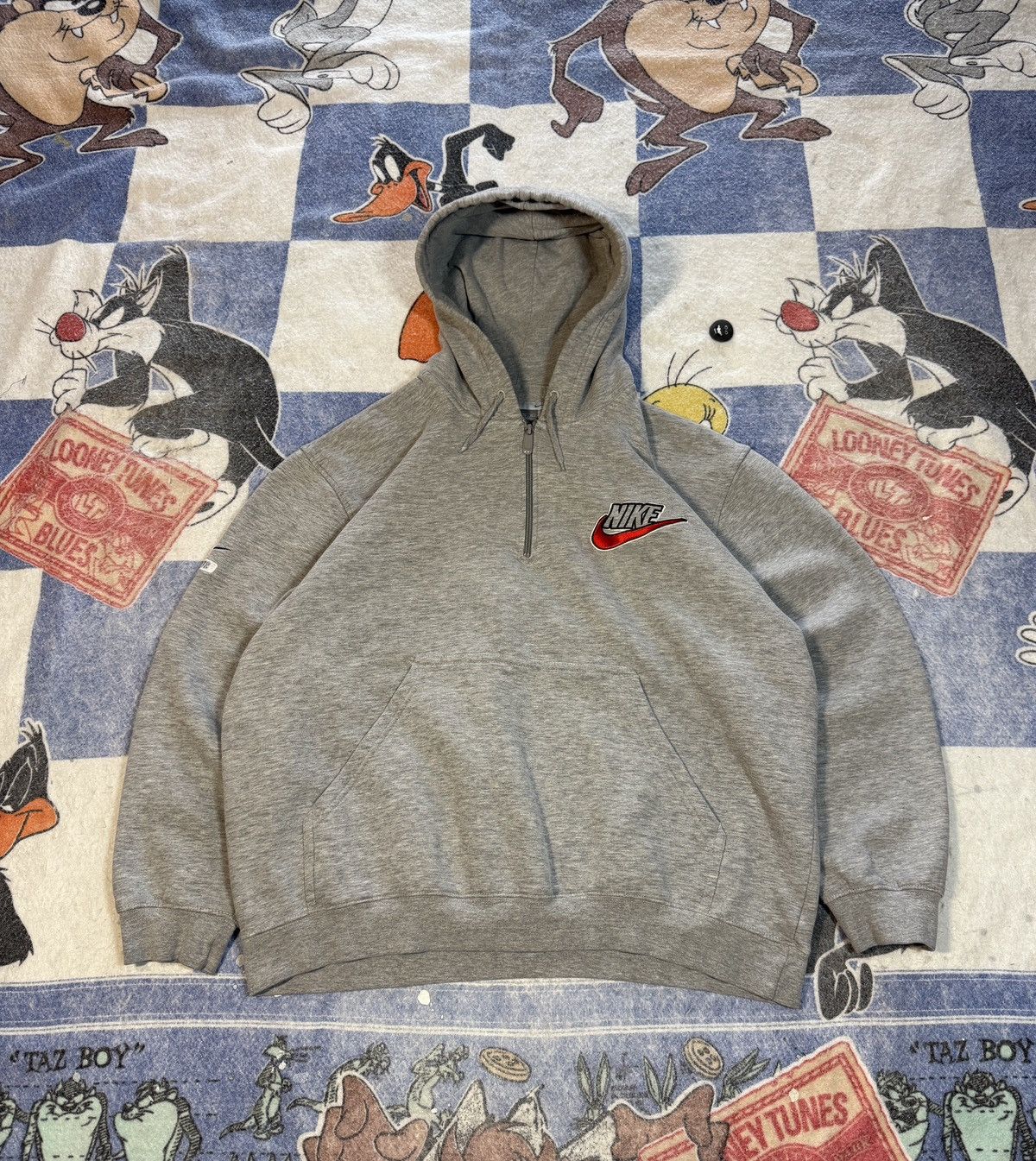 Nike Vintage Nike quarter zip hoodie Size US XL / EU 56 / 4 - 1 Thumbnail