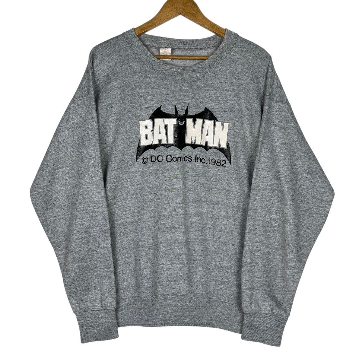 DC Comics 🔥 1982 Vintage Batman Dc Comics Tultex Sweatshirt Size US L / EU 52-54 / 3 - 2 Thumbnail