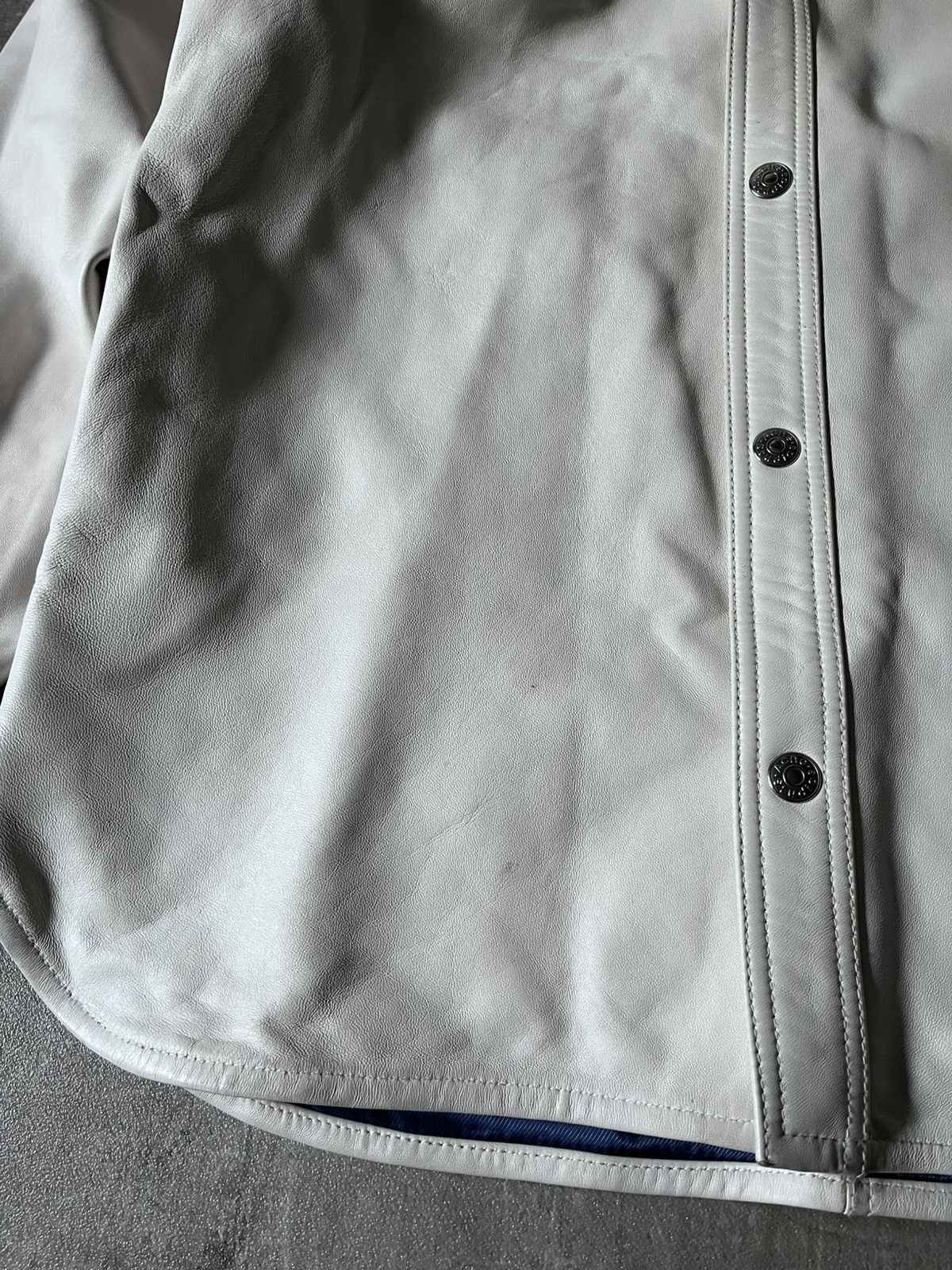 Acne Studios Acne Studios Bia Konst white lamb leather shirt jacket rare Size US M / EU 48-50 / 2 - 4 Thumbnail