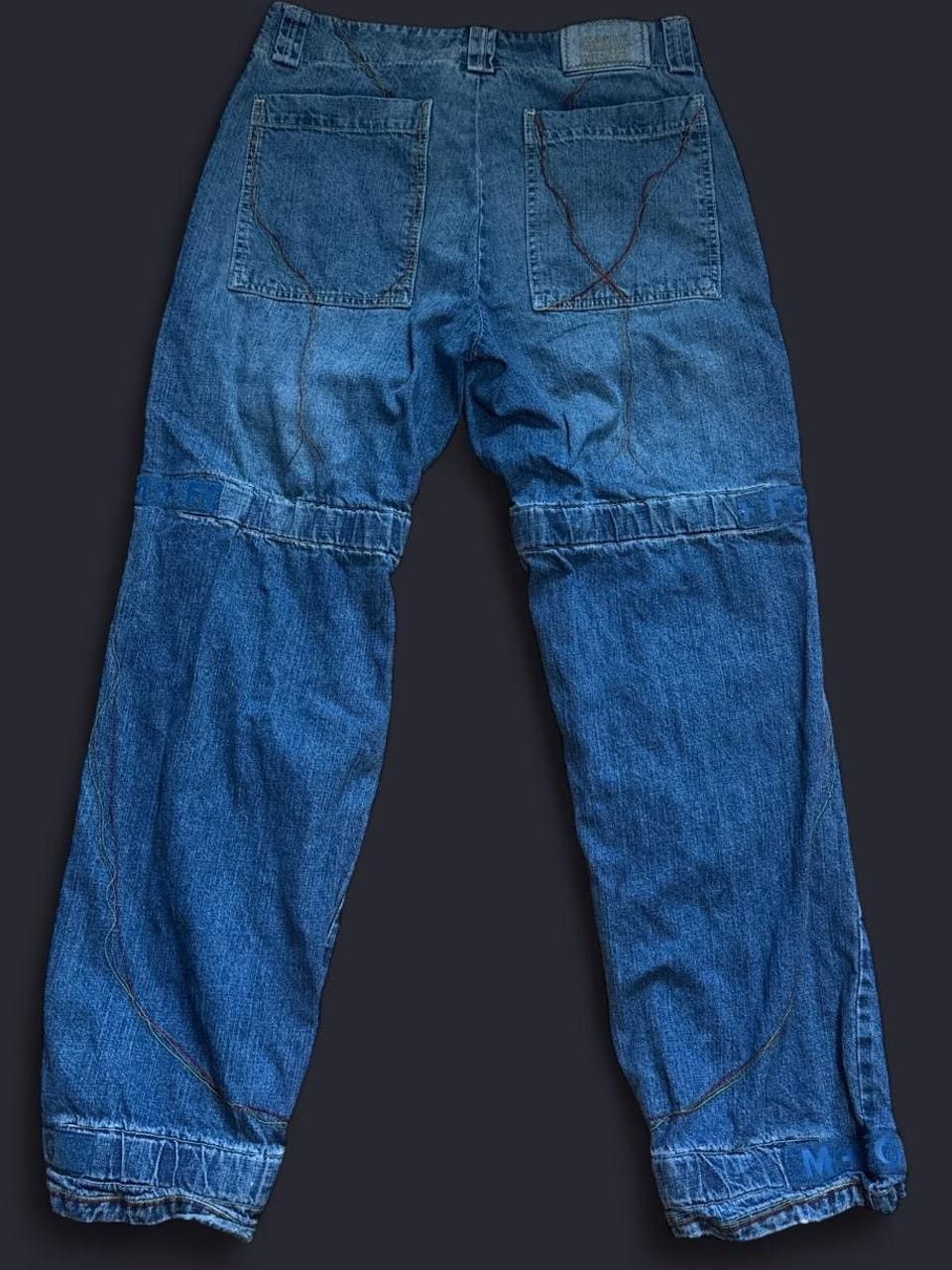 Marithe + Francois Girbaud Marithé + François Girbaud Cargo Jeans Size US 32 / EU 48 - 4 Thumbnail