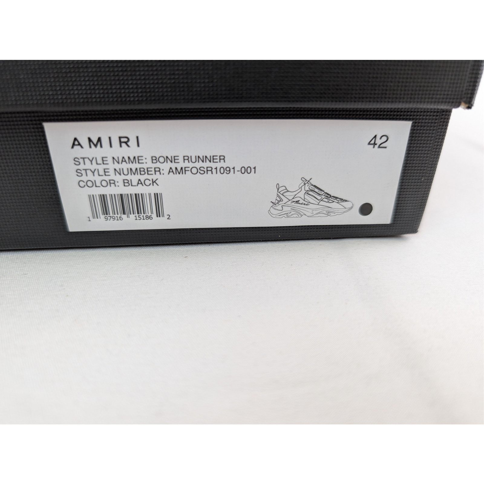 Amiri o1rshd1 Q:2 / Bone Runners in Black Size US 9 / EU 42 - 21 Thumbnail