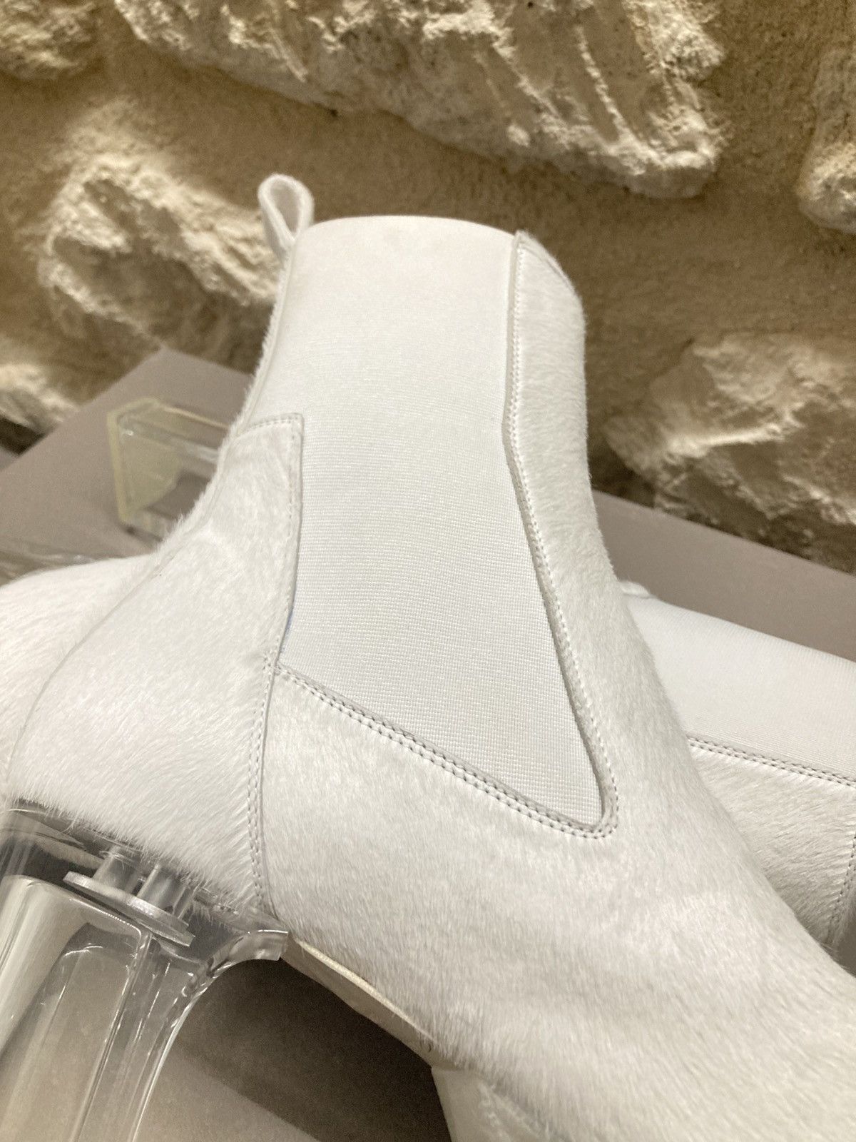 Rick Owens NEVER WORN/ Rick Owens Chalk White Grill Kiss Boots Size US 8 / EU 41 - 13 Thumbnail