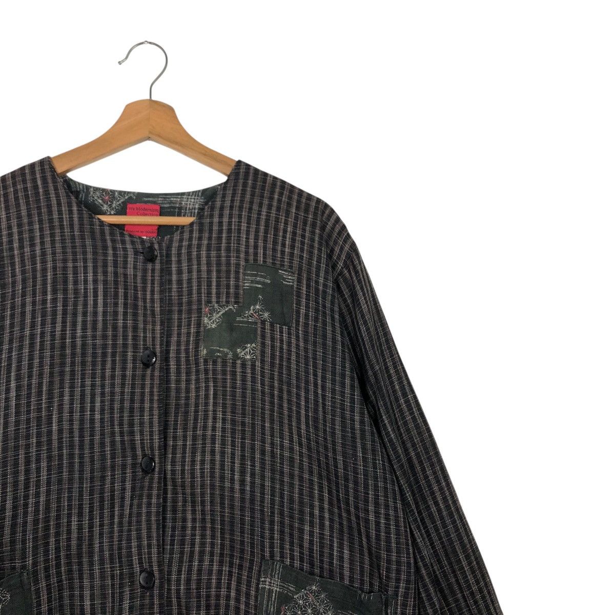 Japanese Brand Vintage Hickory Chore Design Long Sleeve Ogran Issey Miyake Size US L / EU 52-54 / 3 - 7 Thumbnail