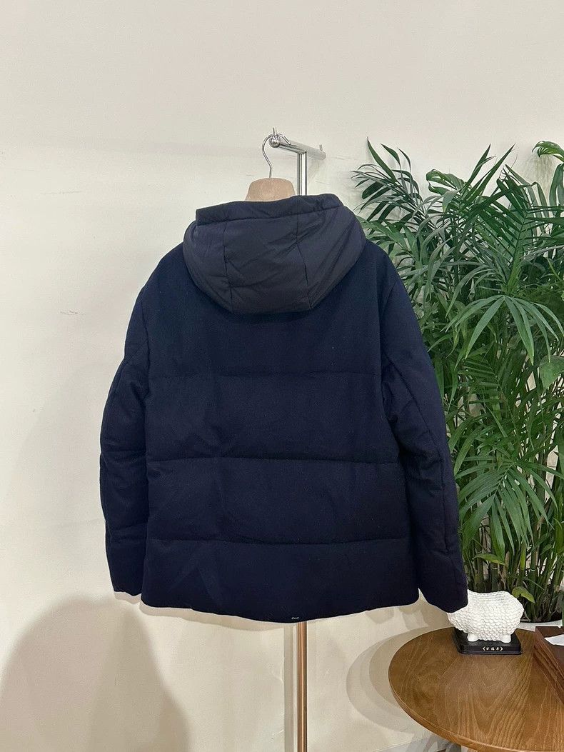 Loro Piana LORO PIANA Men's zipper hooded cashmere down jacket Size US M / EU 48-50 / 2 - 3 Thumbnail