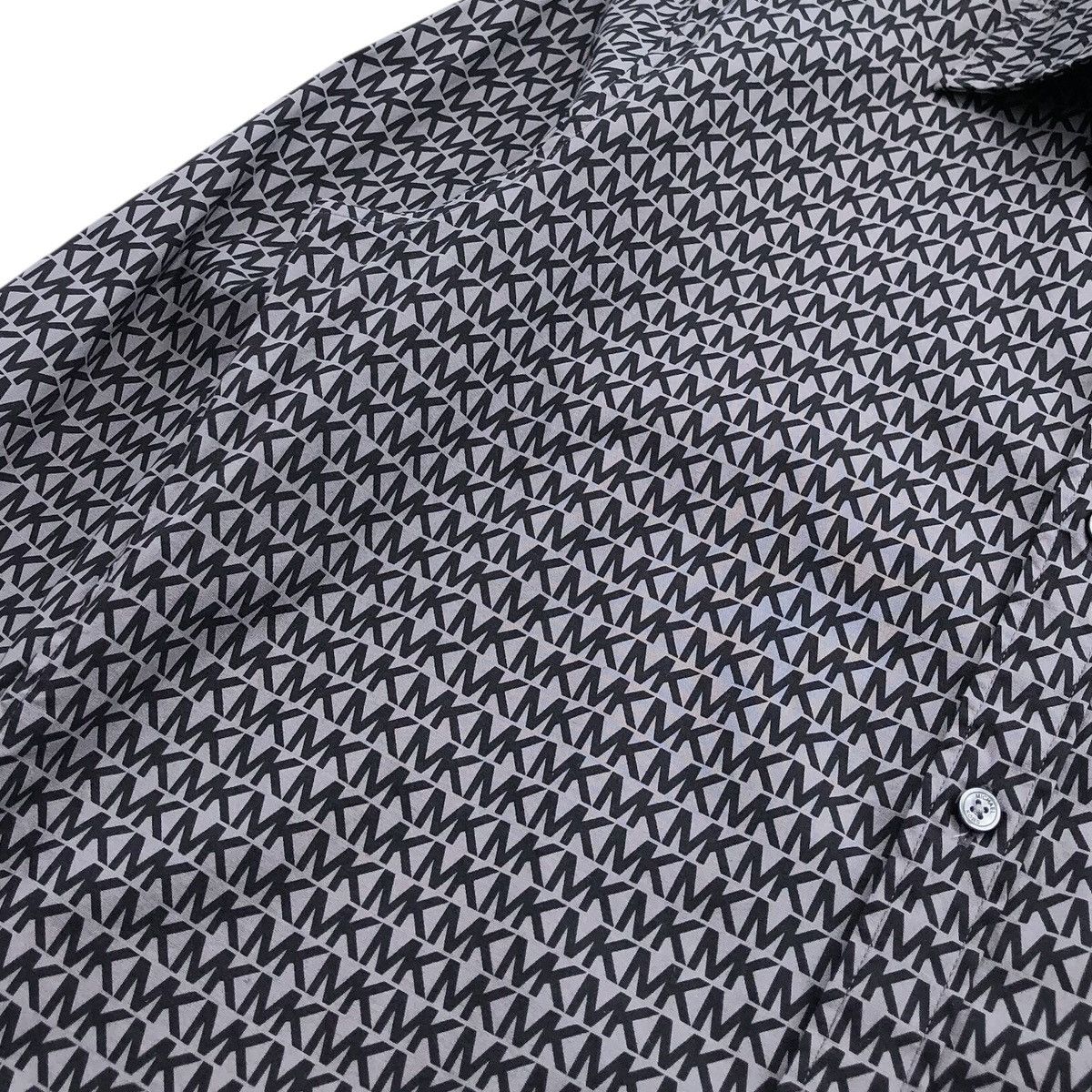 Michael Kors Michael Kors Slim Fit Logo Print Stretch Cotton Shirt Size US S / EU 44-46 / 1 - 6 Thumbnail