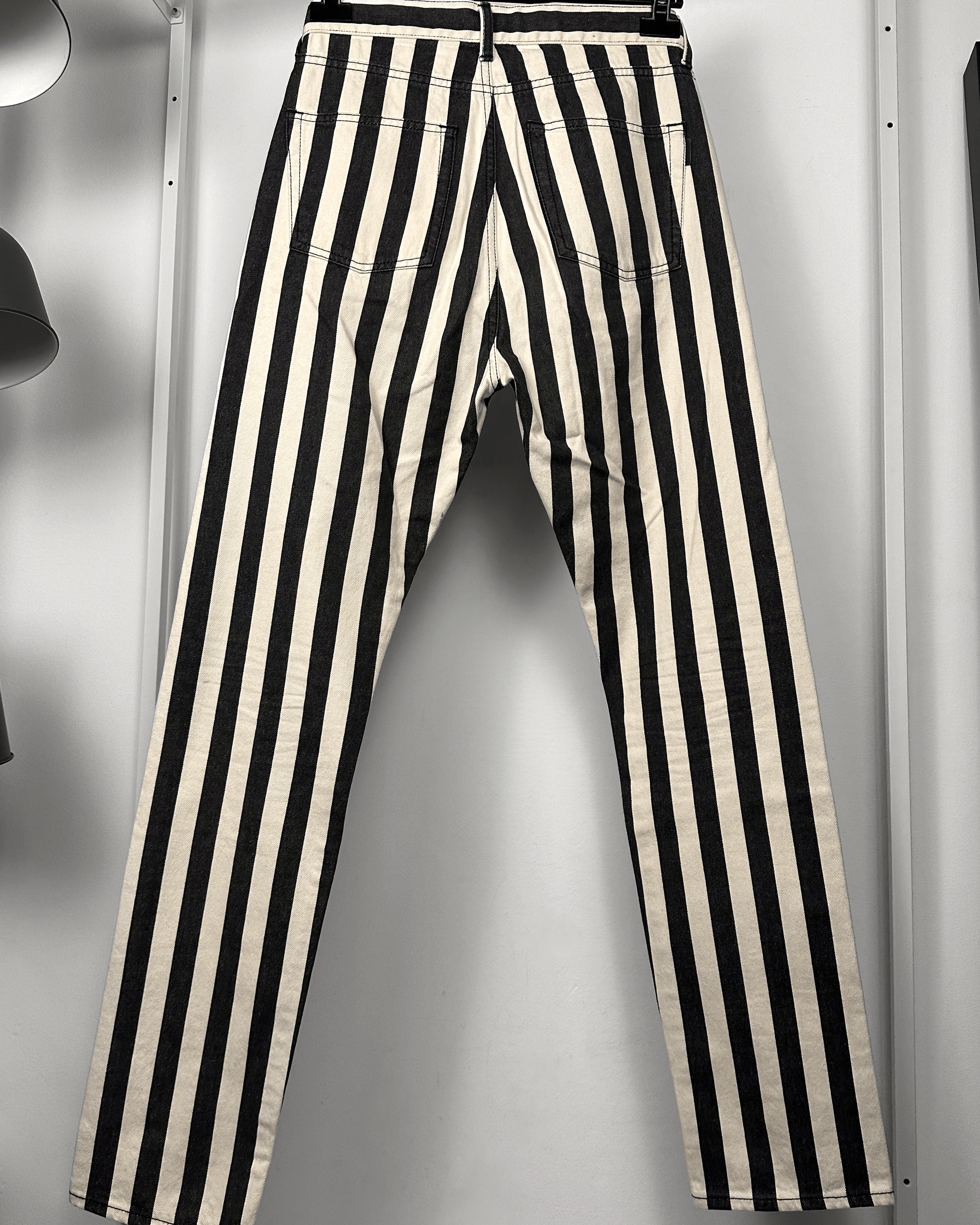 Saint Laurent Paris Saint Laurent Striped Prisoner Skinny Jeans Size US 31 - 7 Thumbnail