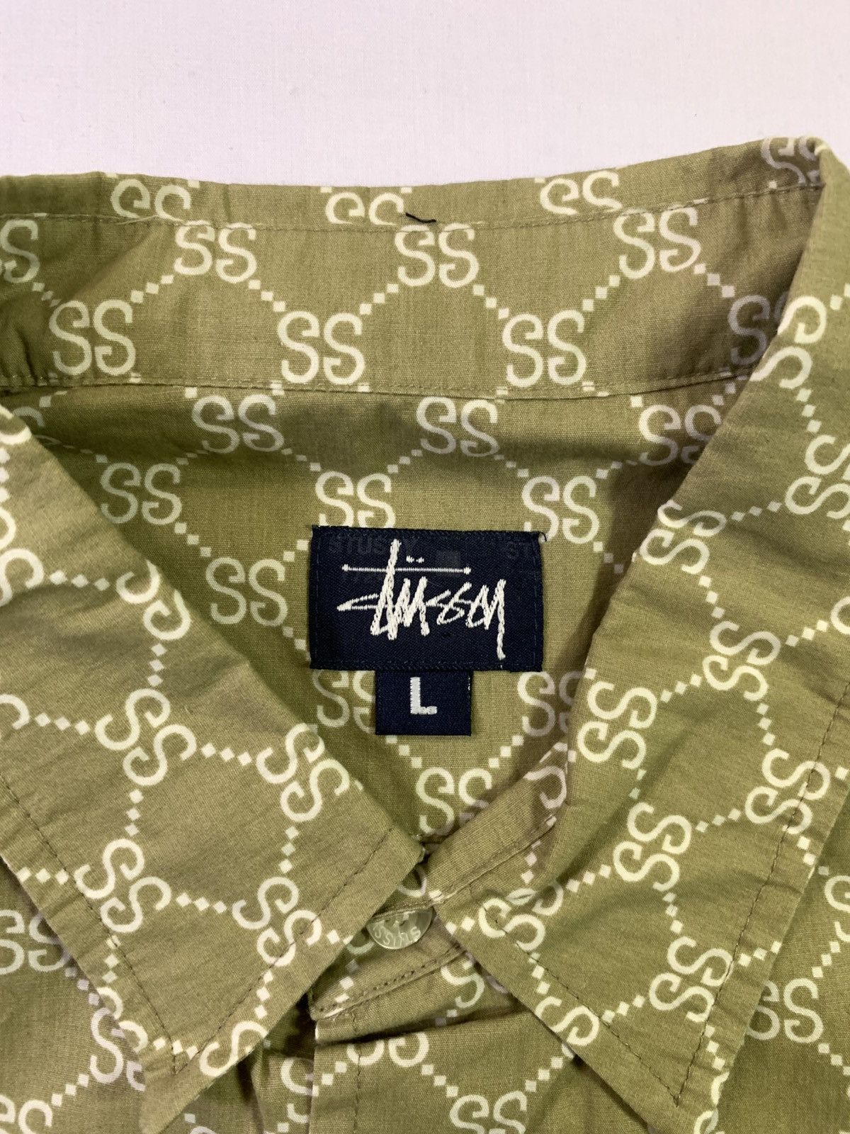 Stussy Vintage Rare Stussy Gucci Monogram Shirts Size US L / EU 52-54 / 3 - 4 Thumbnail