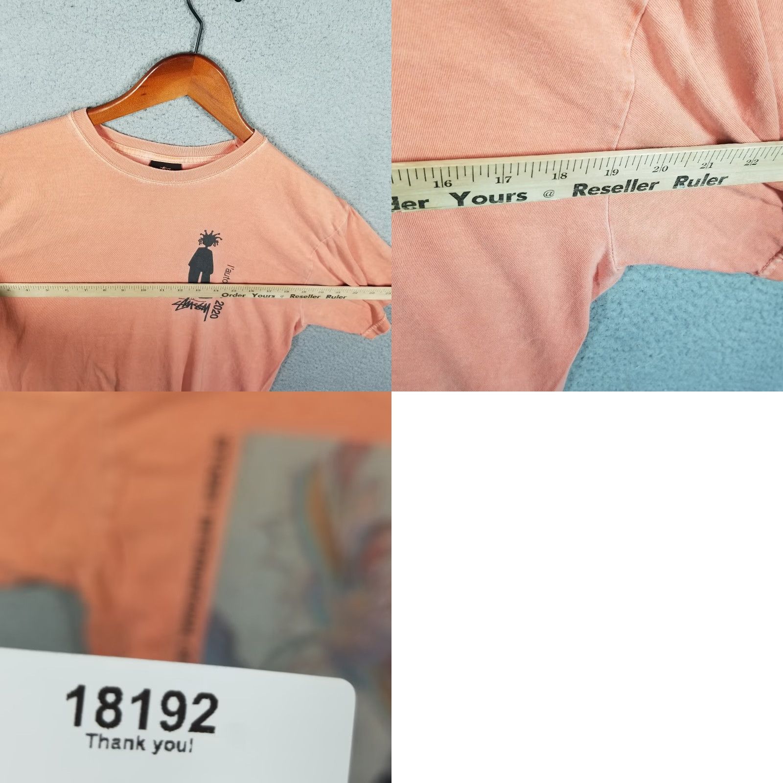 Vintage VINTAGE Stussy Delusion Pig Dyed T-Shirt Mens Medium Orange Streetwear Fall 2020 Size US M / EU 48-50 / 2 - 8 Thumbnail