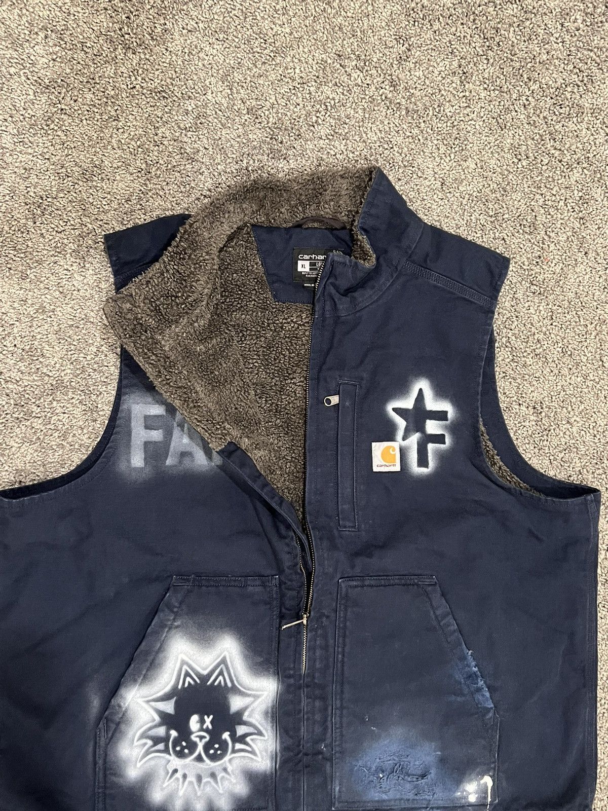 Carhartt Carhartt Vintage Airbrushed Vest Size US XL / EU 56 / 4 - 2 Thumbnail
